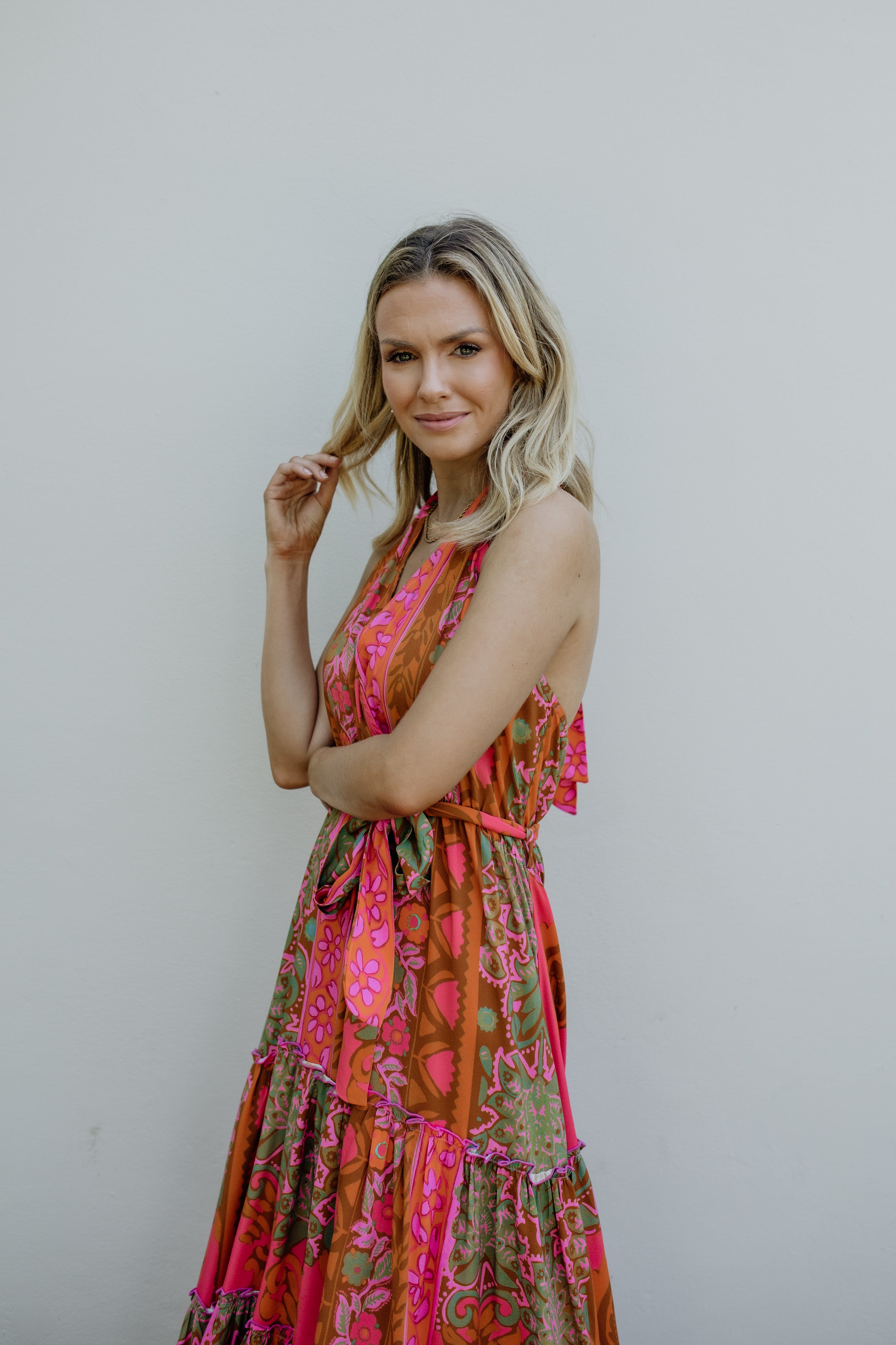 Nicole Halter Dress Sahara Sun