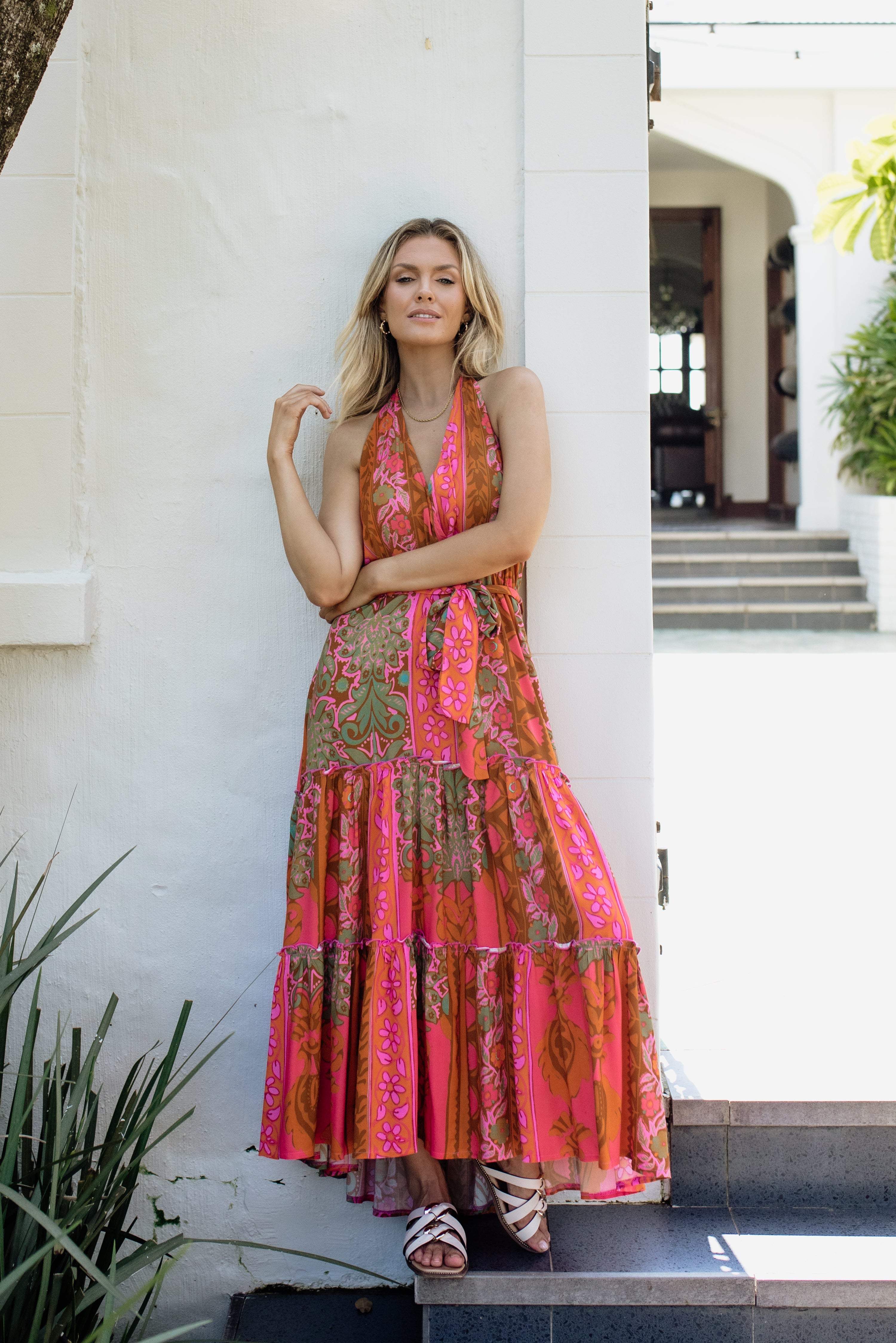 Nicole Halter Dress Sahara Sun