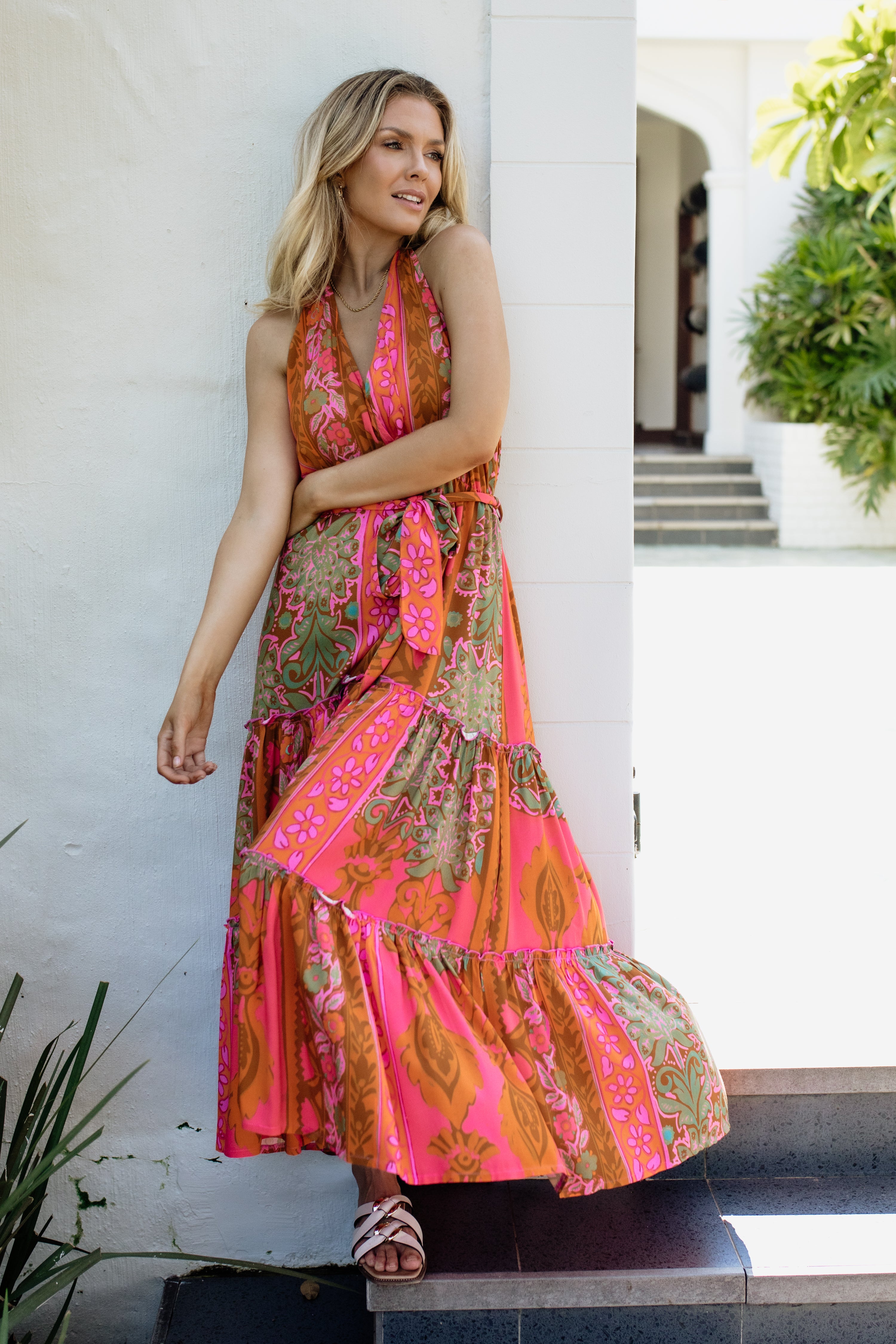 Nicole Halter Dress Sahara Sun