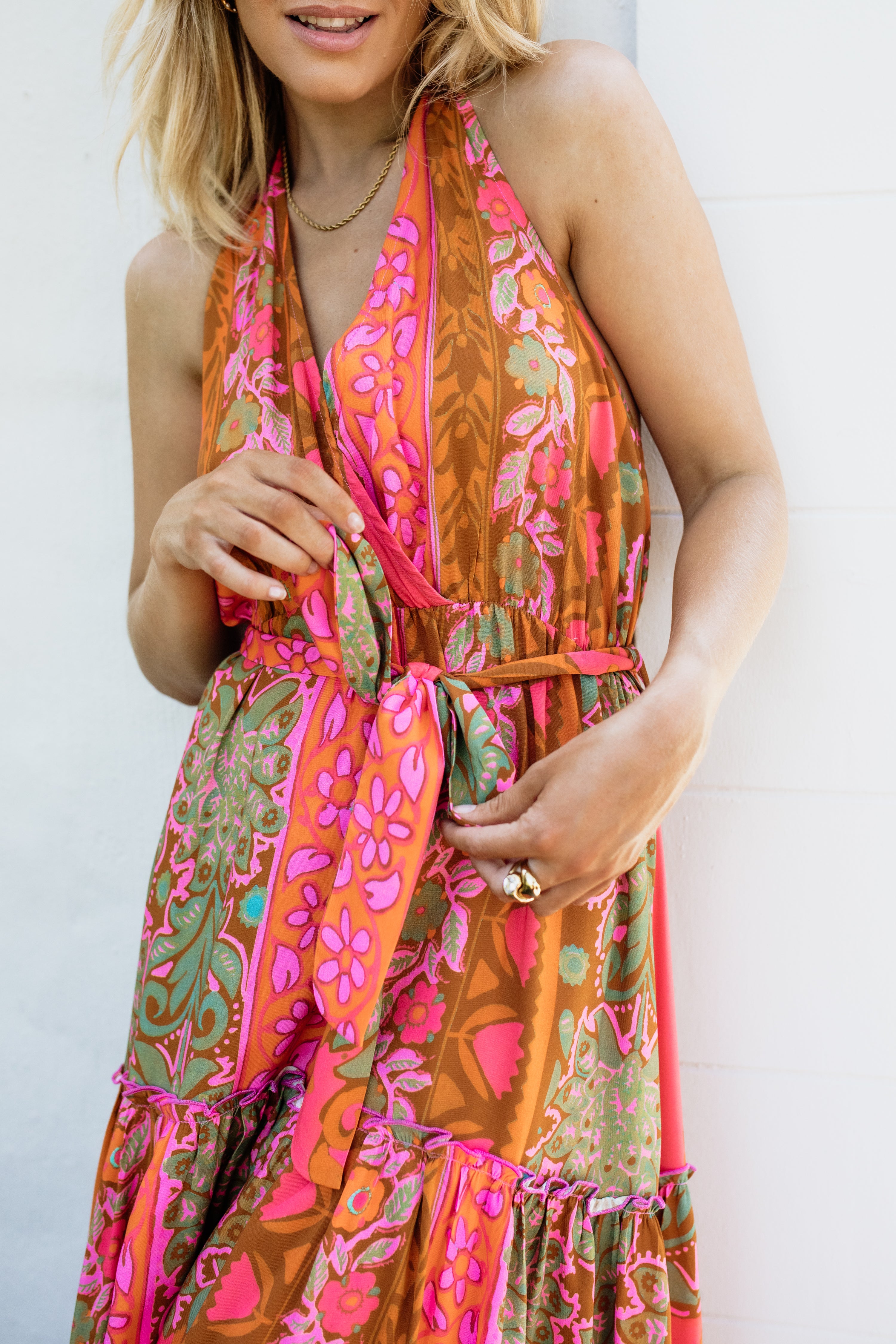 Nicole Halter Dress Sahara Sun