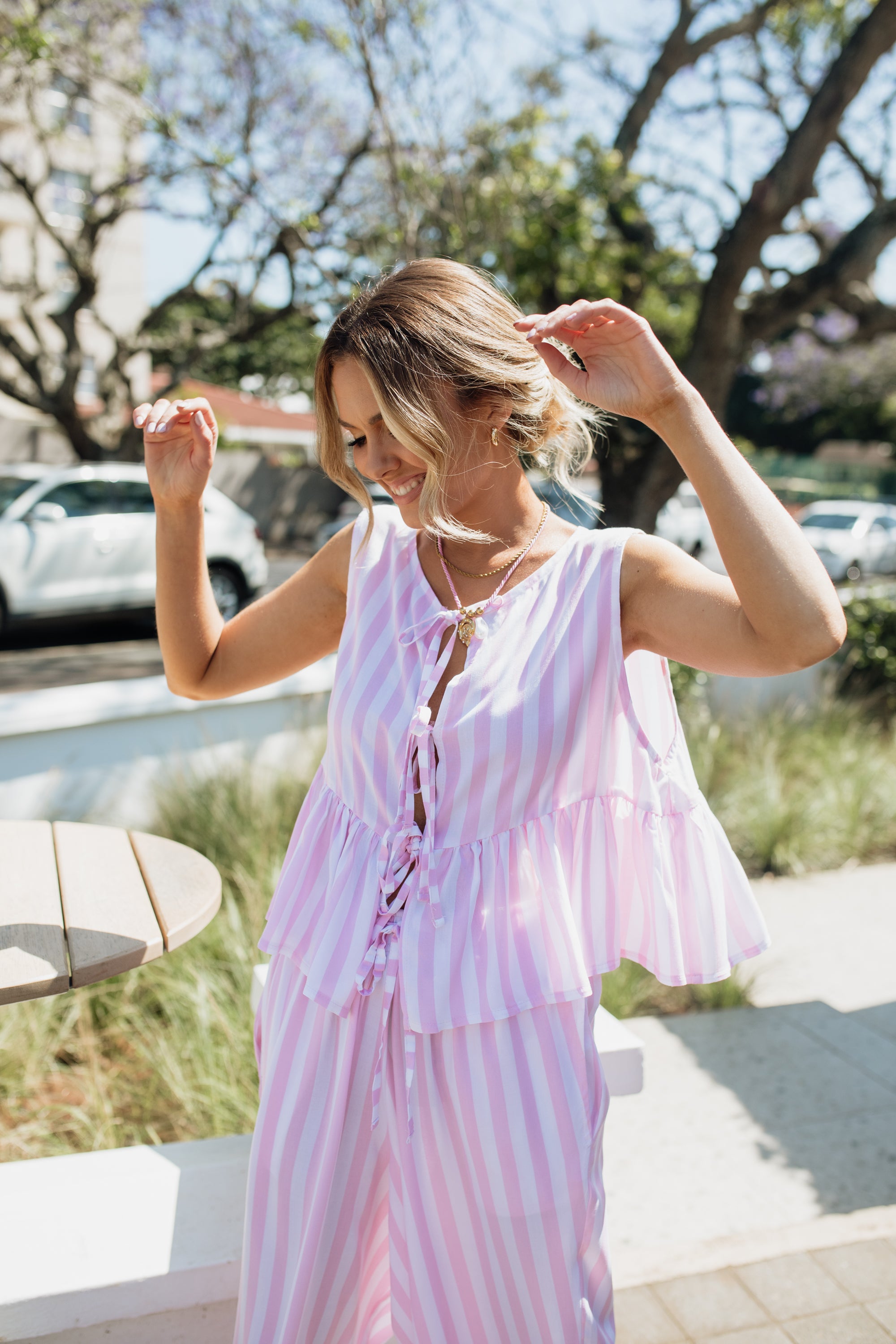 London Set | Pink Stripe