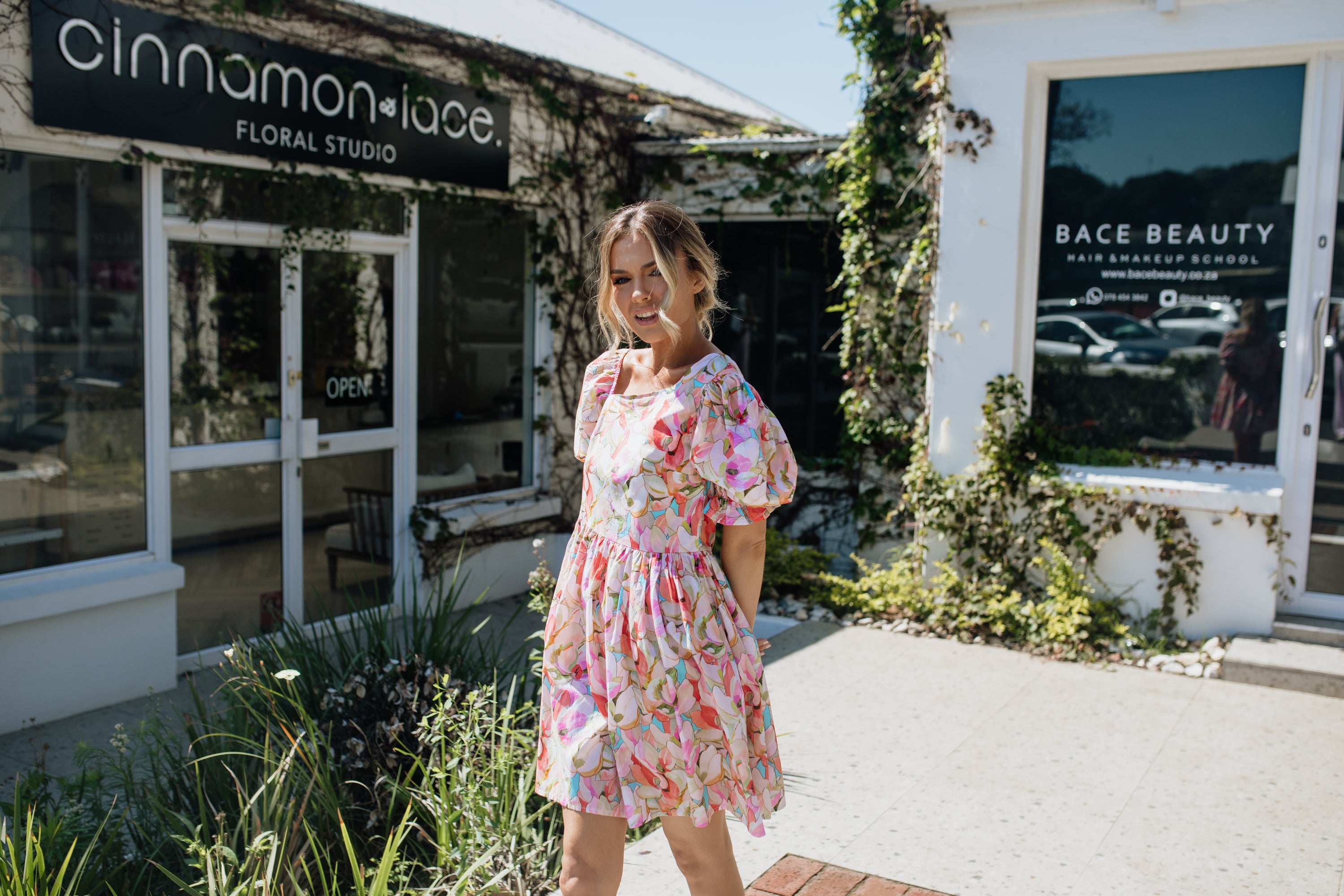 Courtney Dress | Botanical Orchid