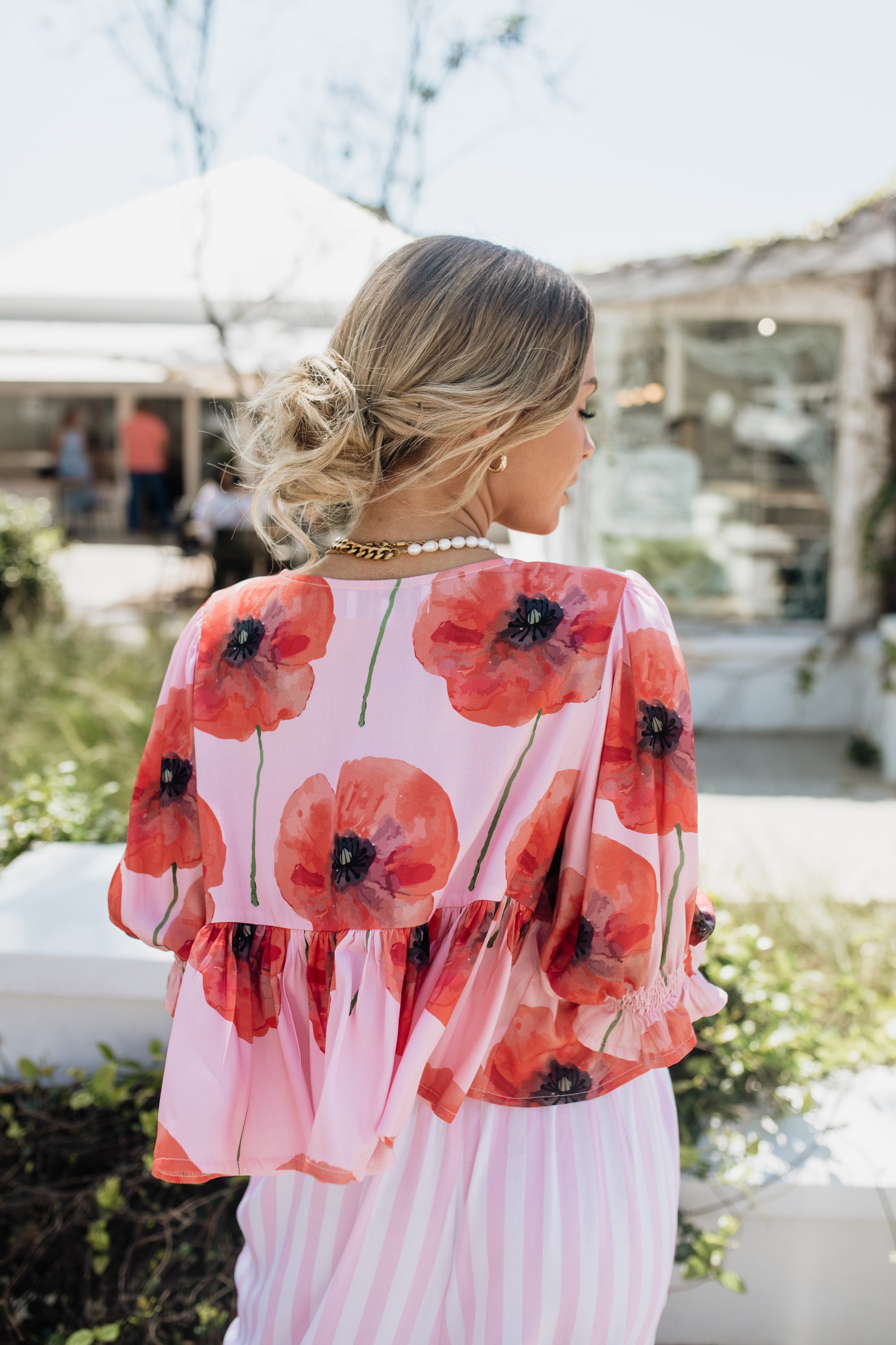 London Short Sleeve Top | Poppy Pink