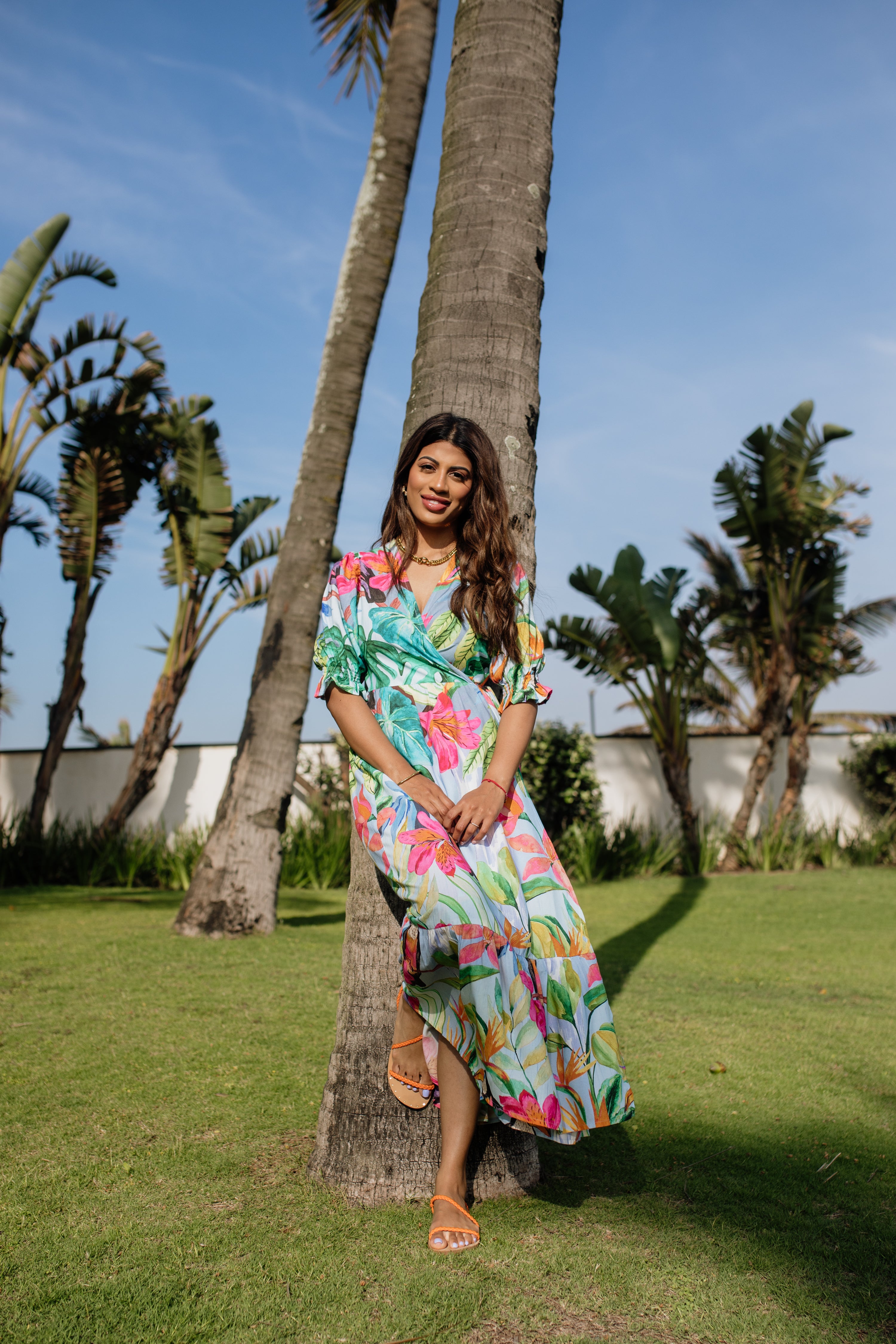 Giulia Wrap Dress | Toucan Sky