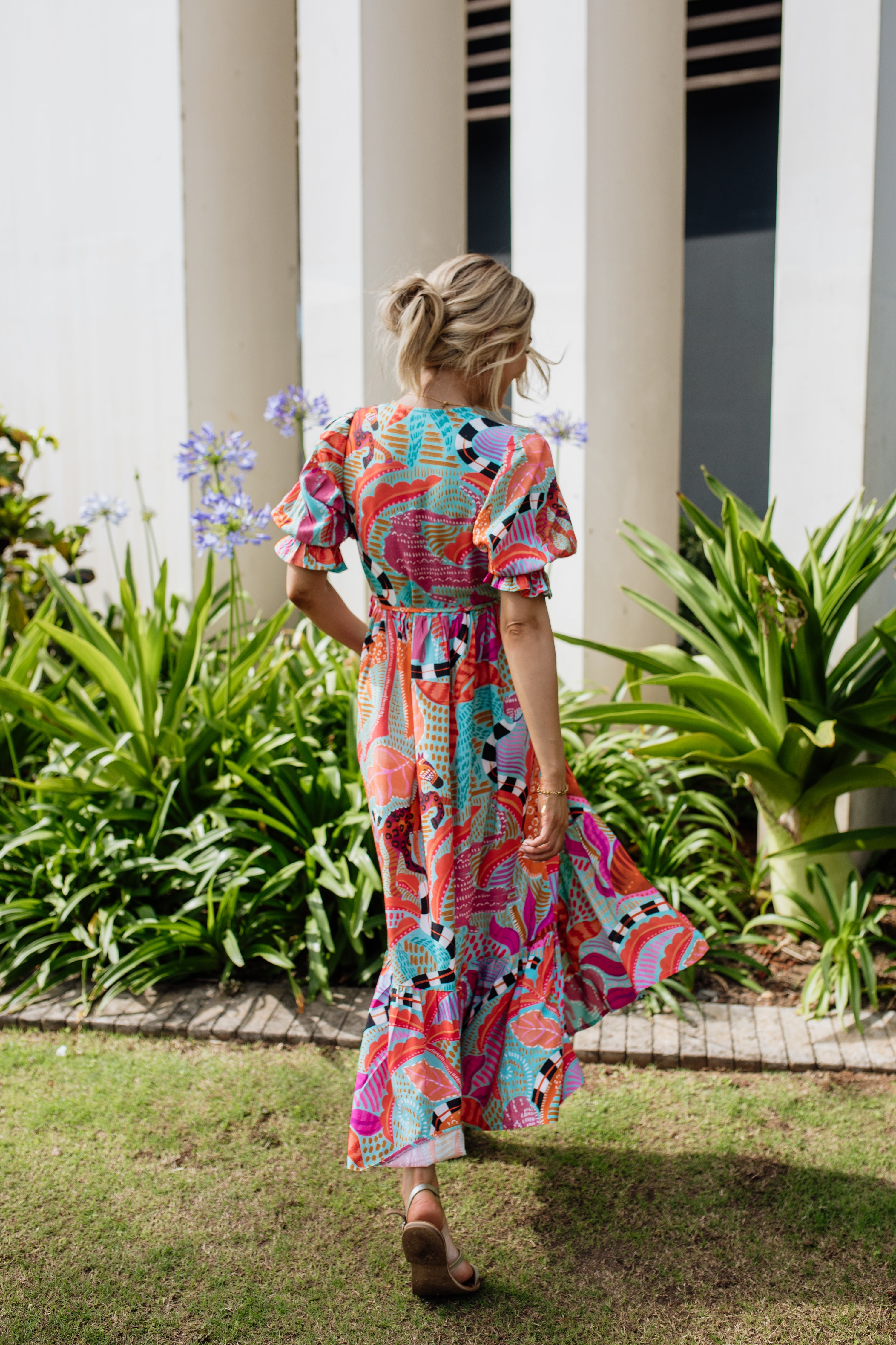 Giulia Wrap Dress | Leopard Oasis