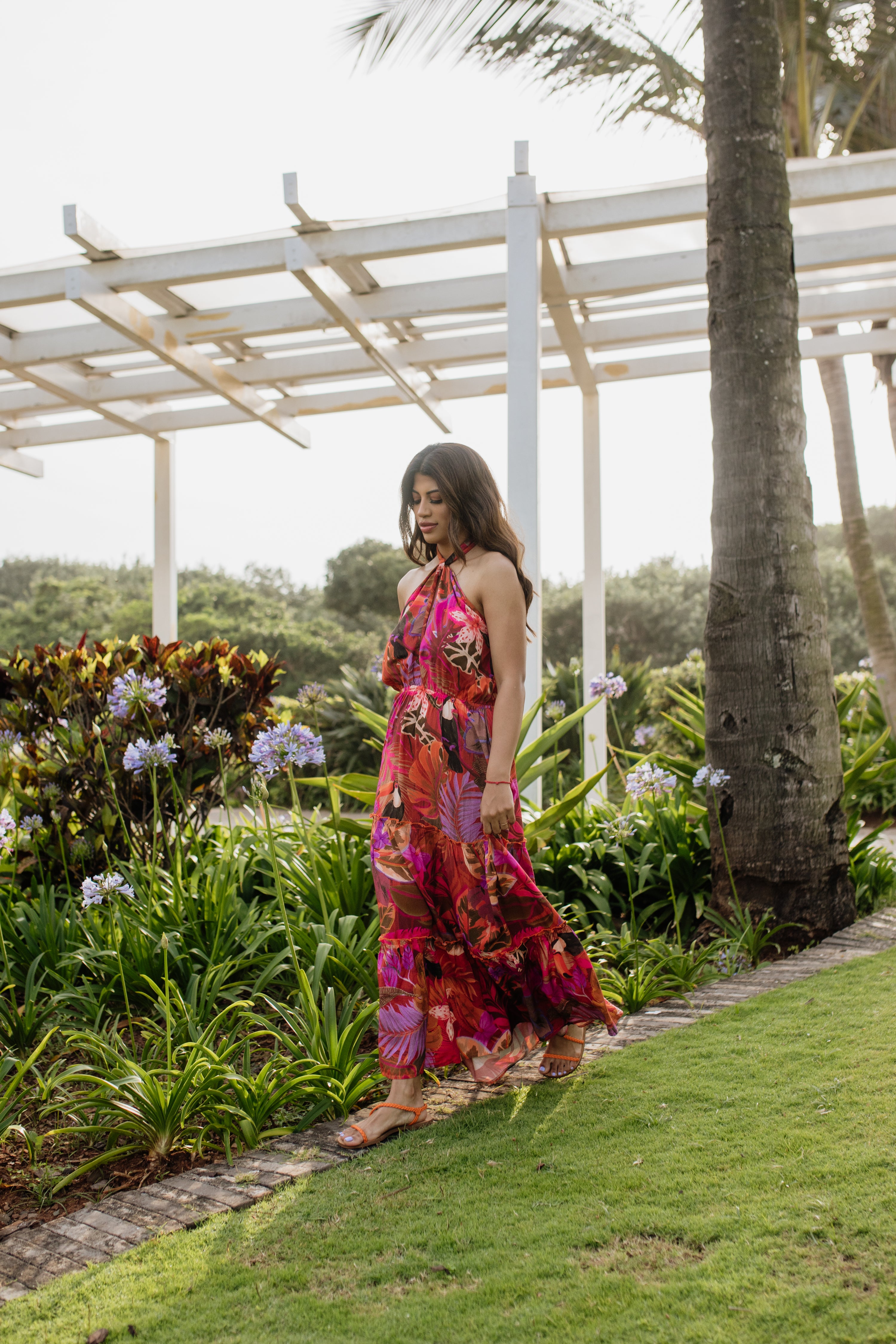 Nicola Halter Dress | Palma Tropics