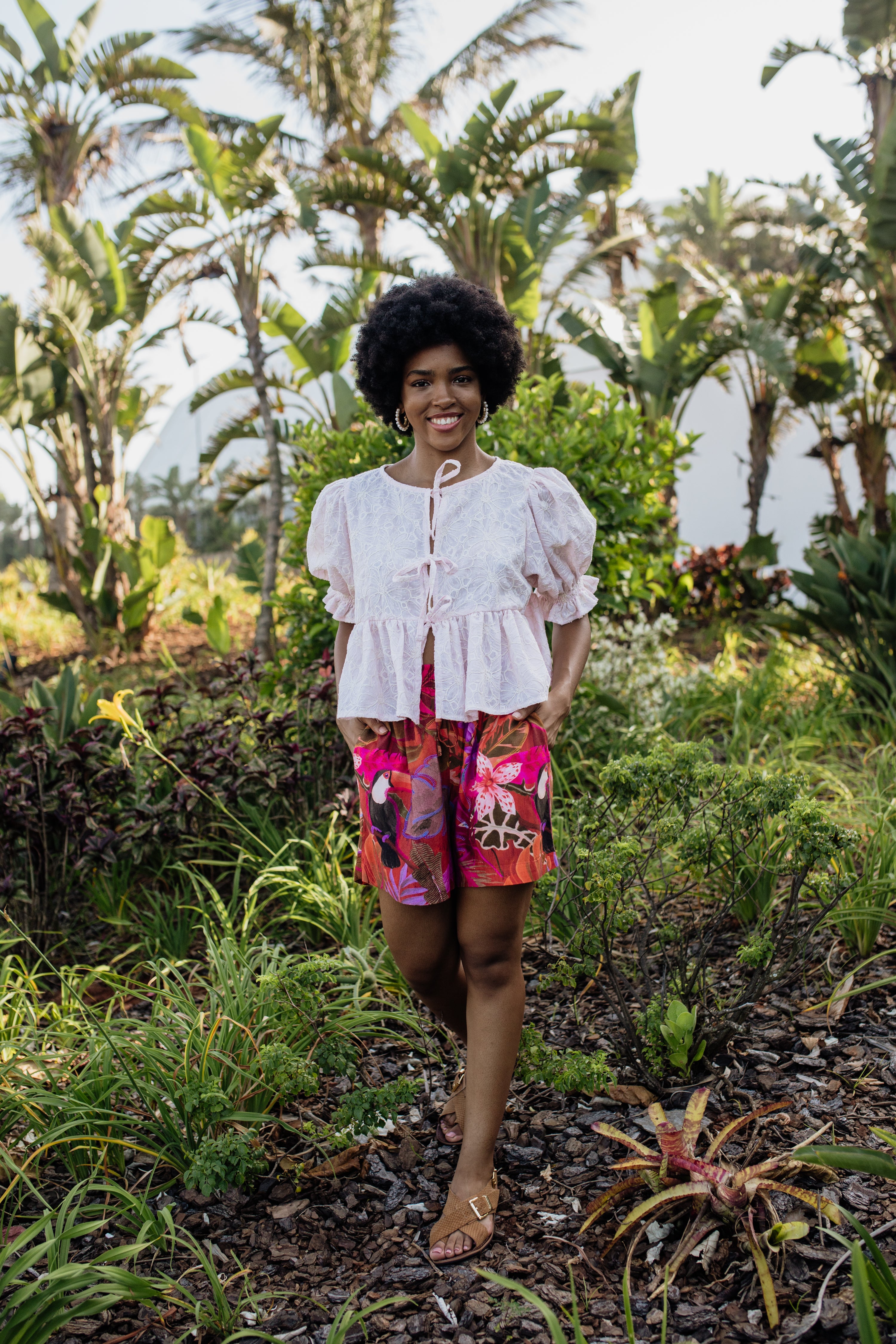 London Short Sleeve Top | Baby Pink