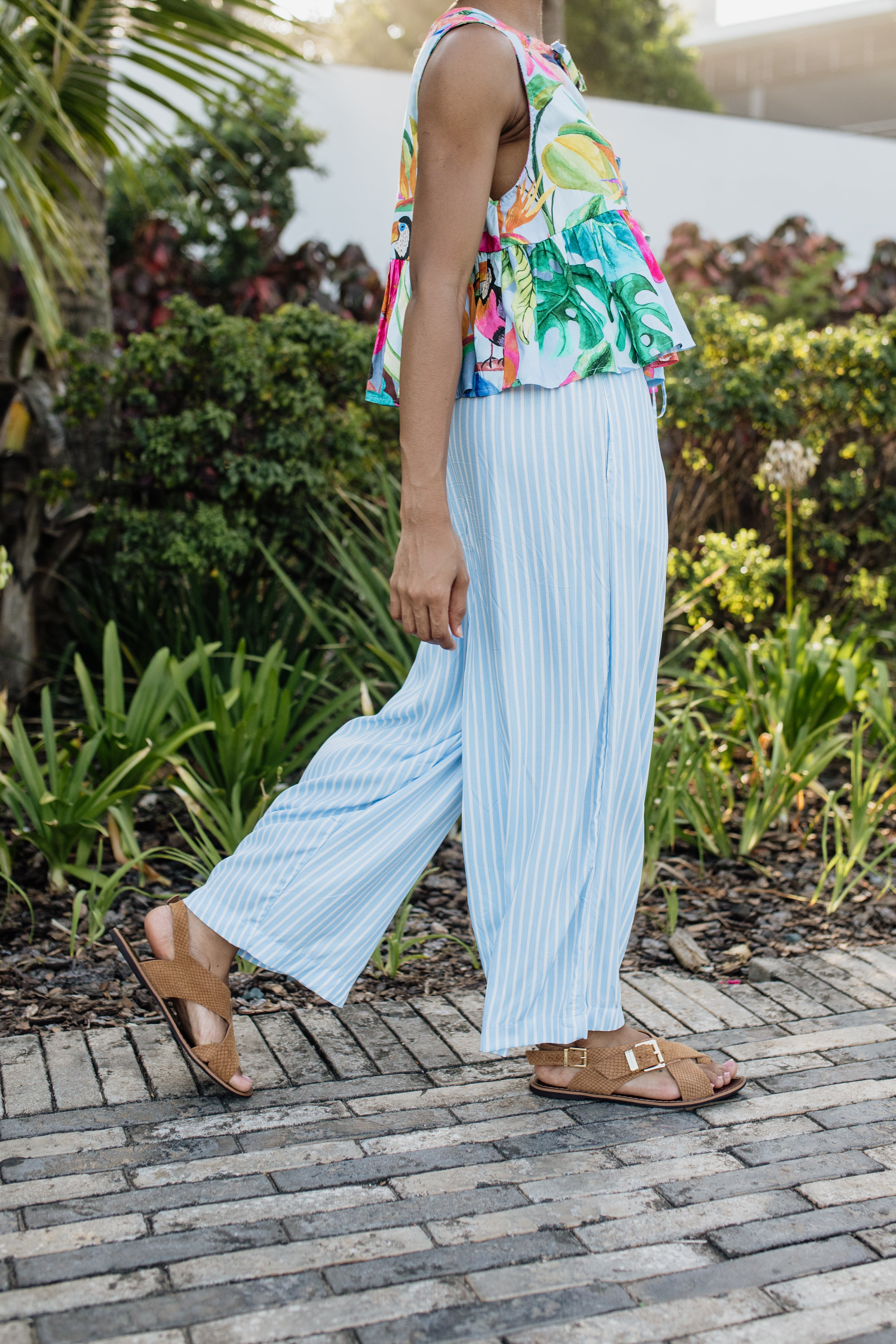 London Pant | Blue Stripe