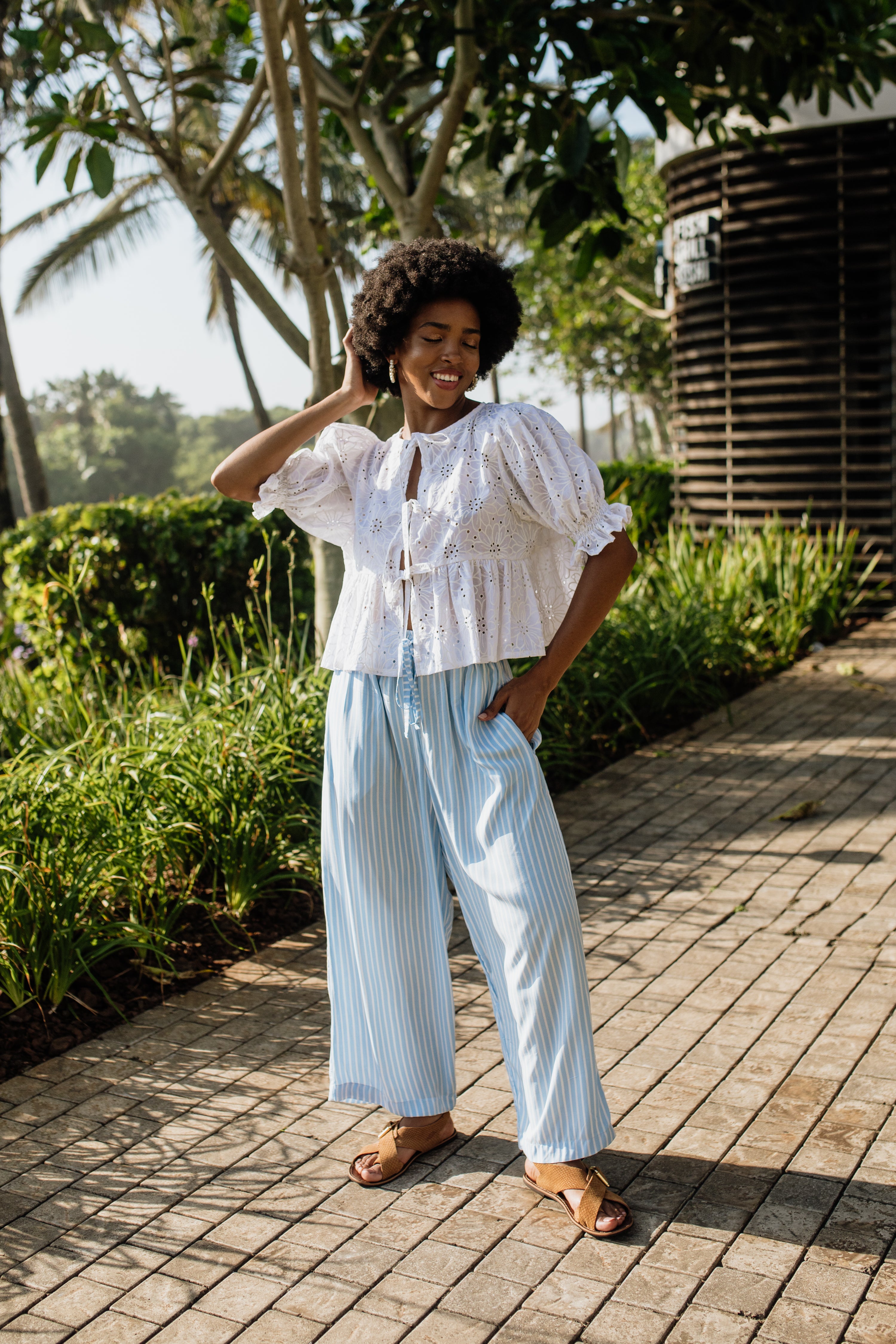 London Short Sleeve Top | White