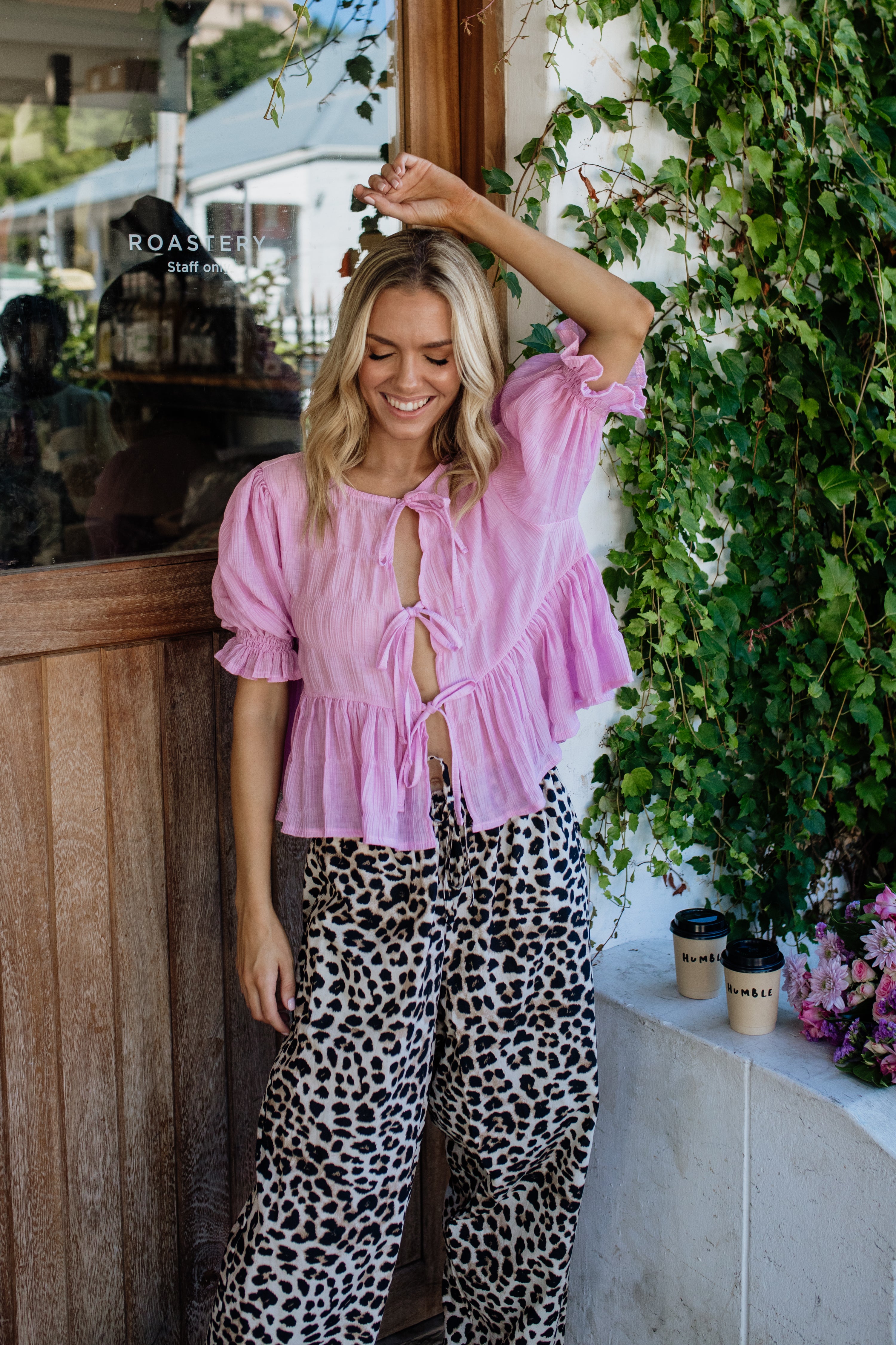 London Short Sleeve Top | Lilac