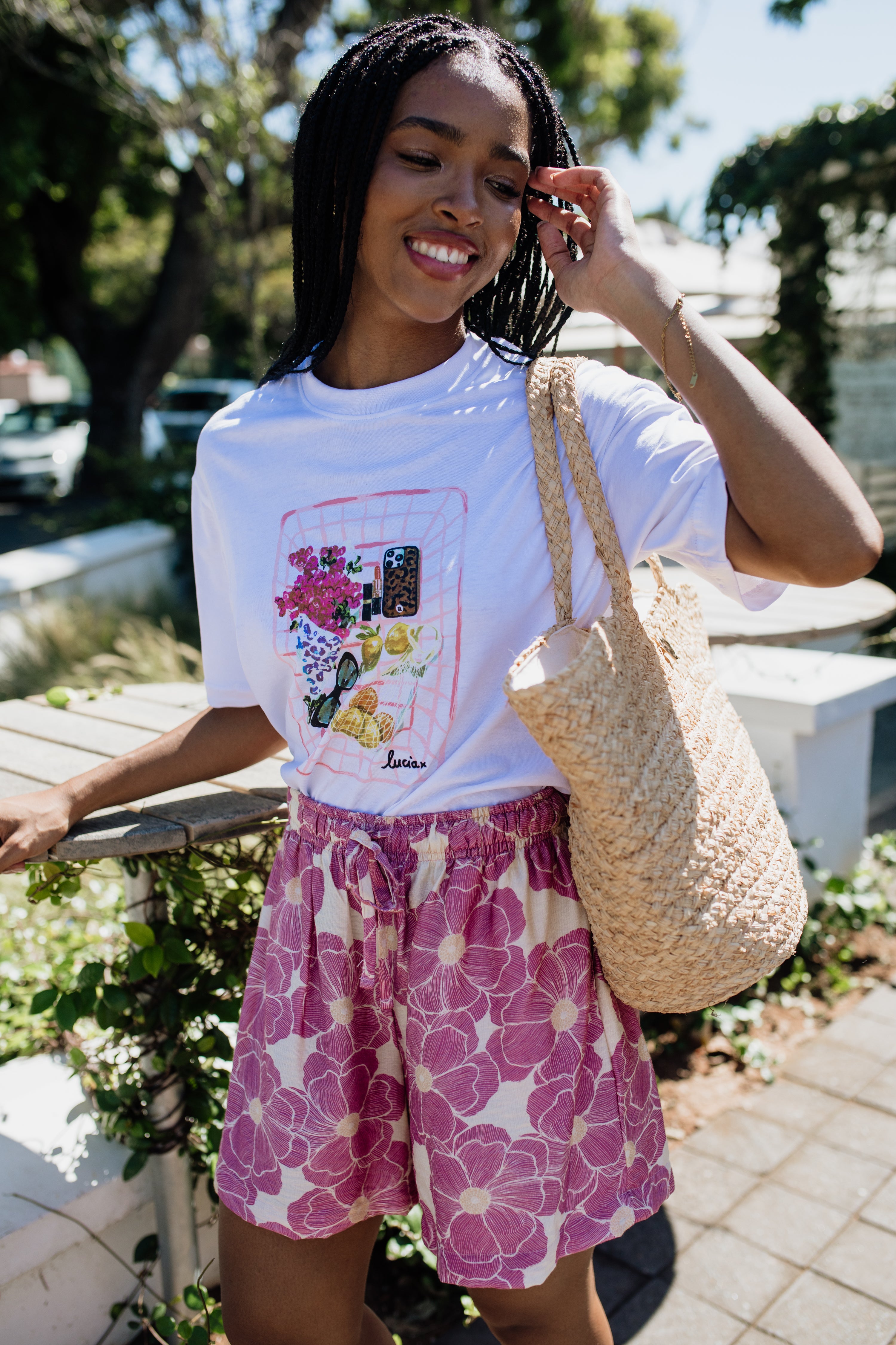 London Shortsleeve Set | Lilac Floral