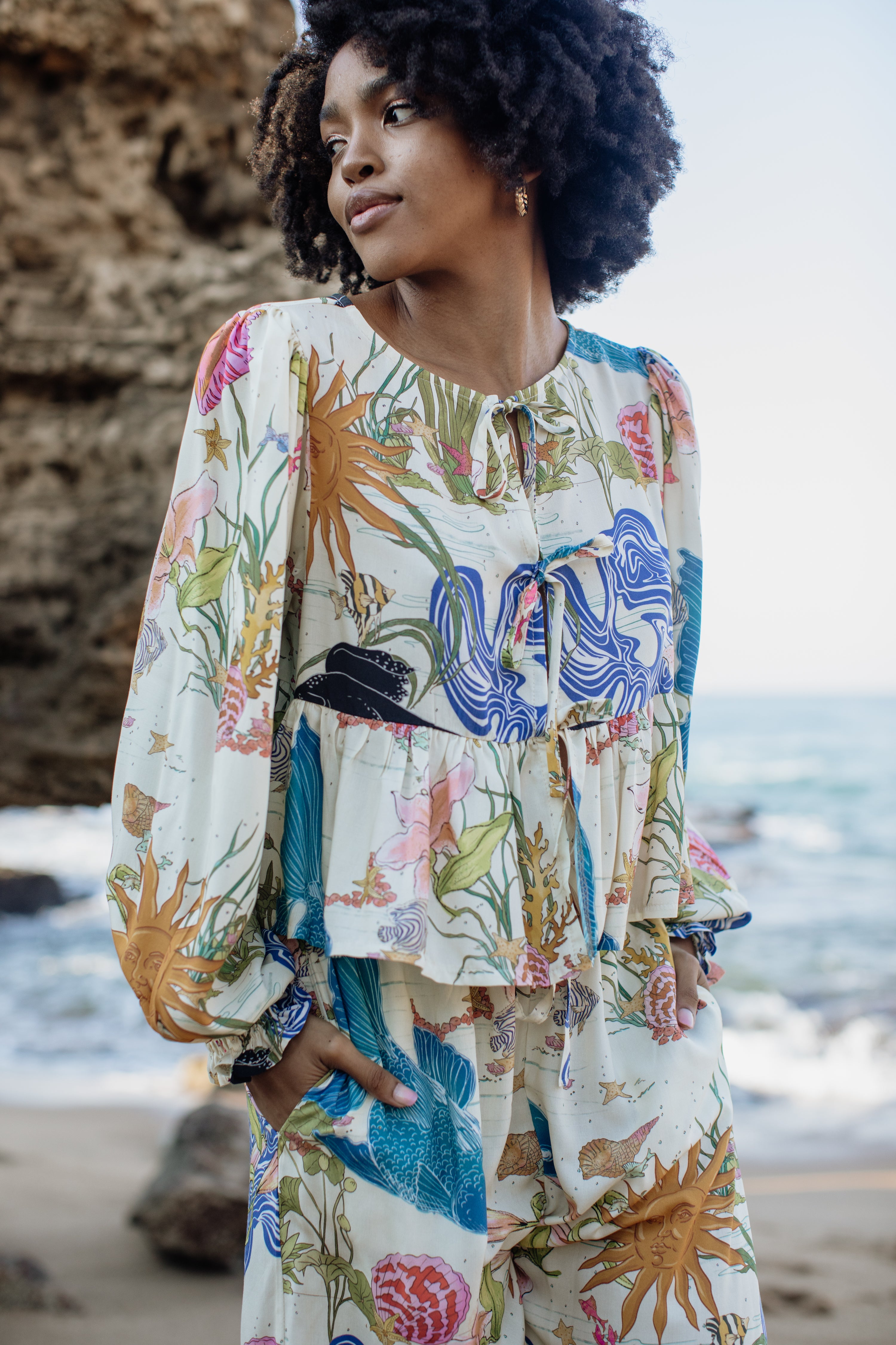 London Top Long Sleeve | Mystical Tide