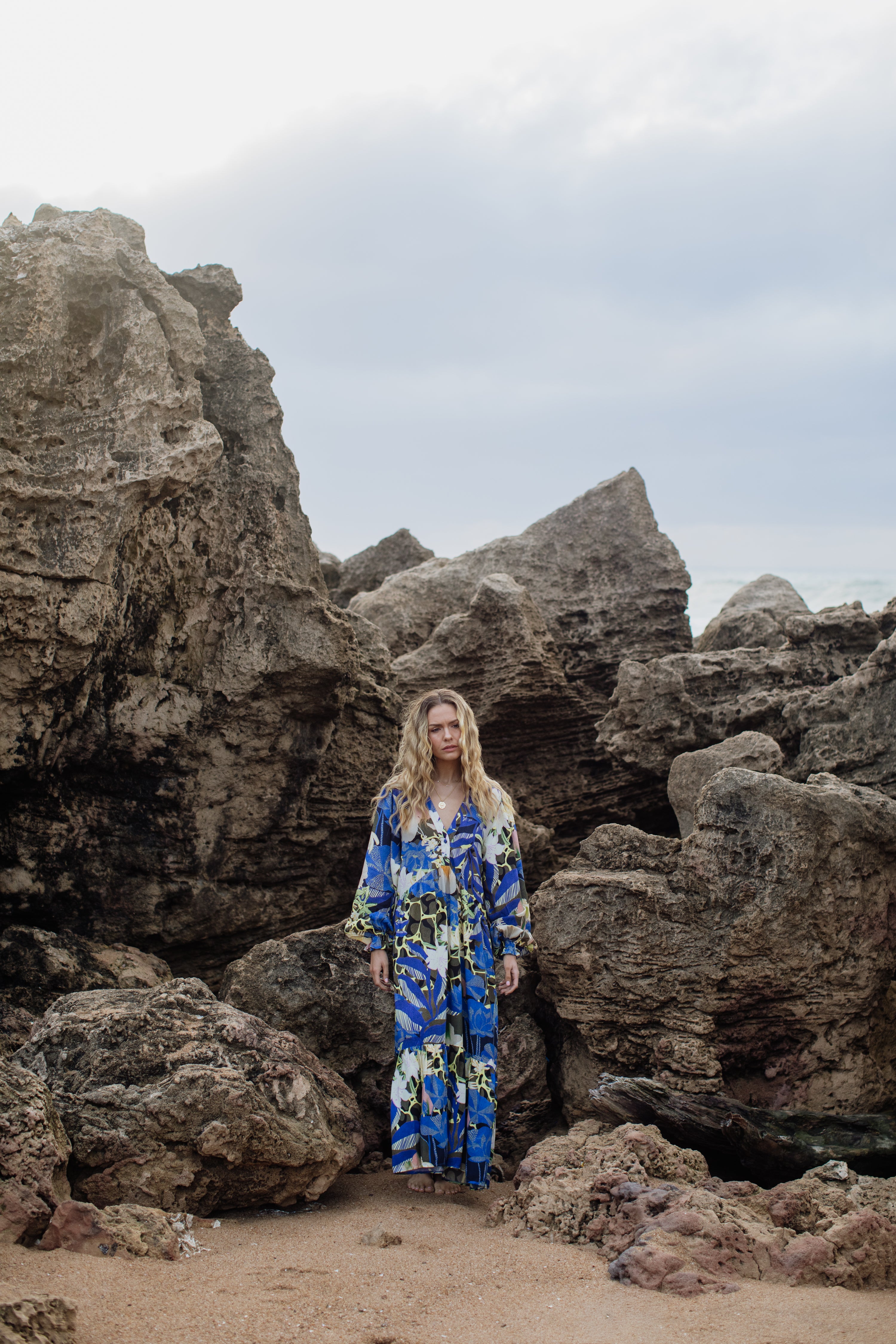 Lucia Dress | Ocean Bloom