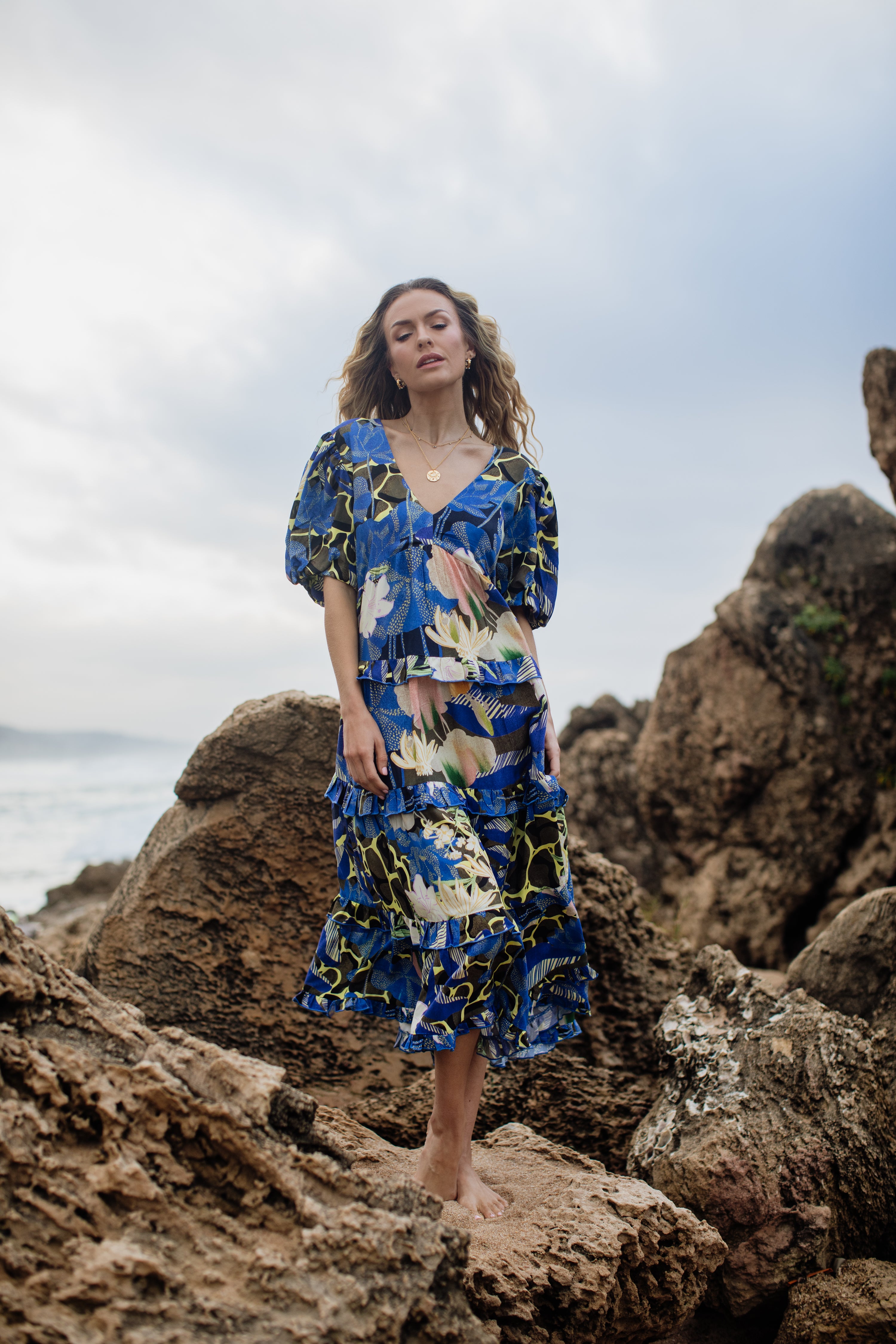 Kelly Dress | Ocean Bloom