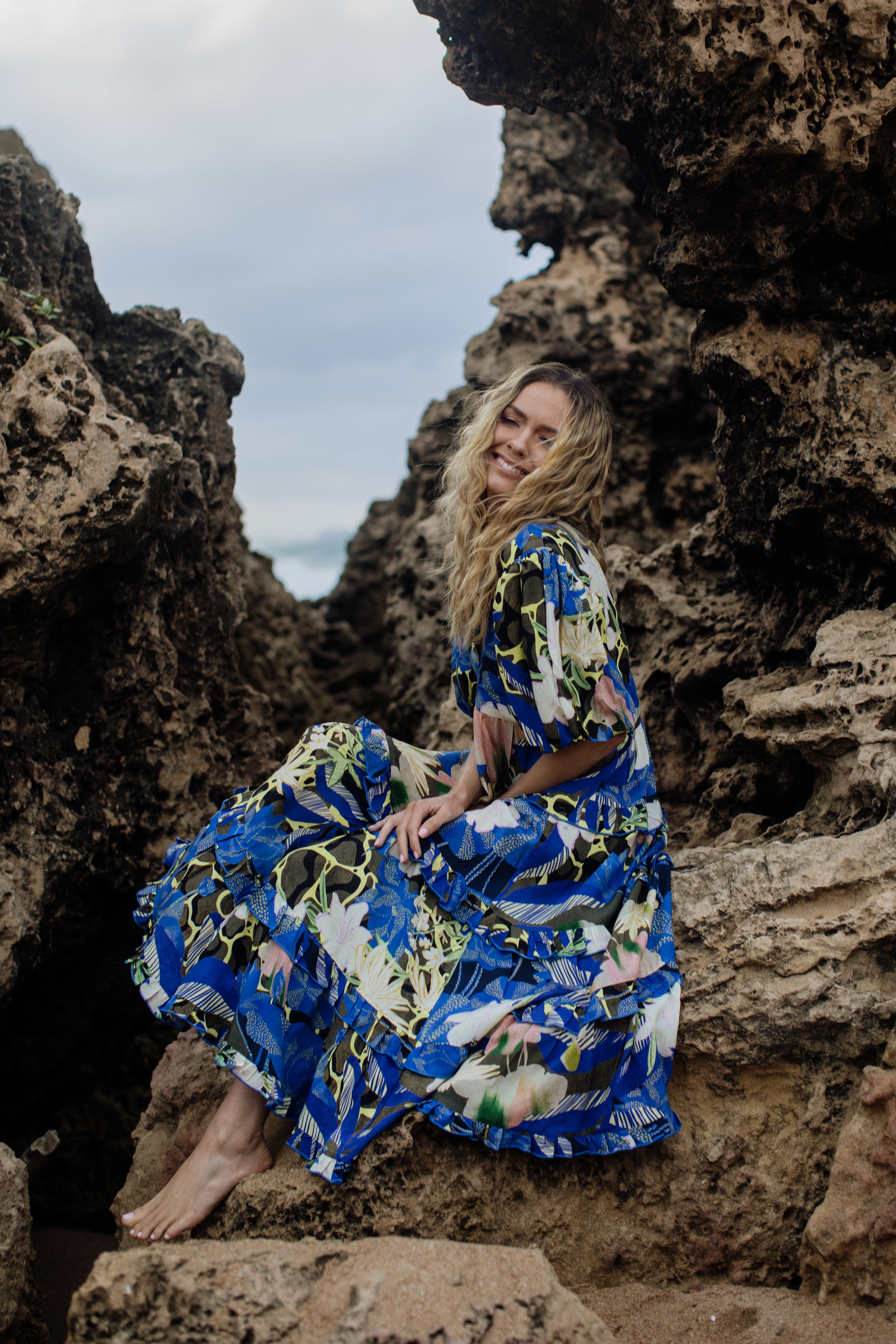 Kelly Dress | Ocean Bloom