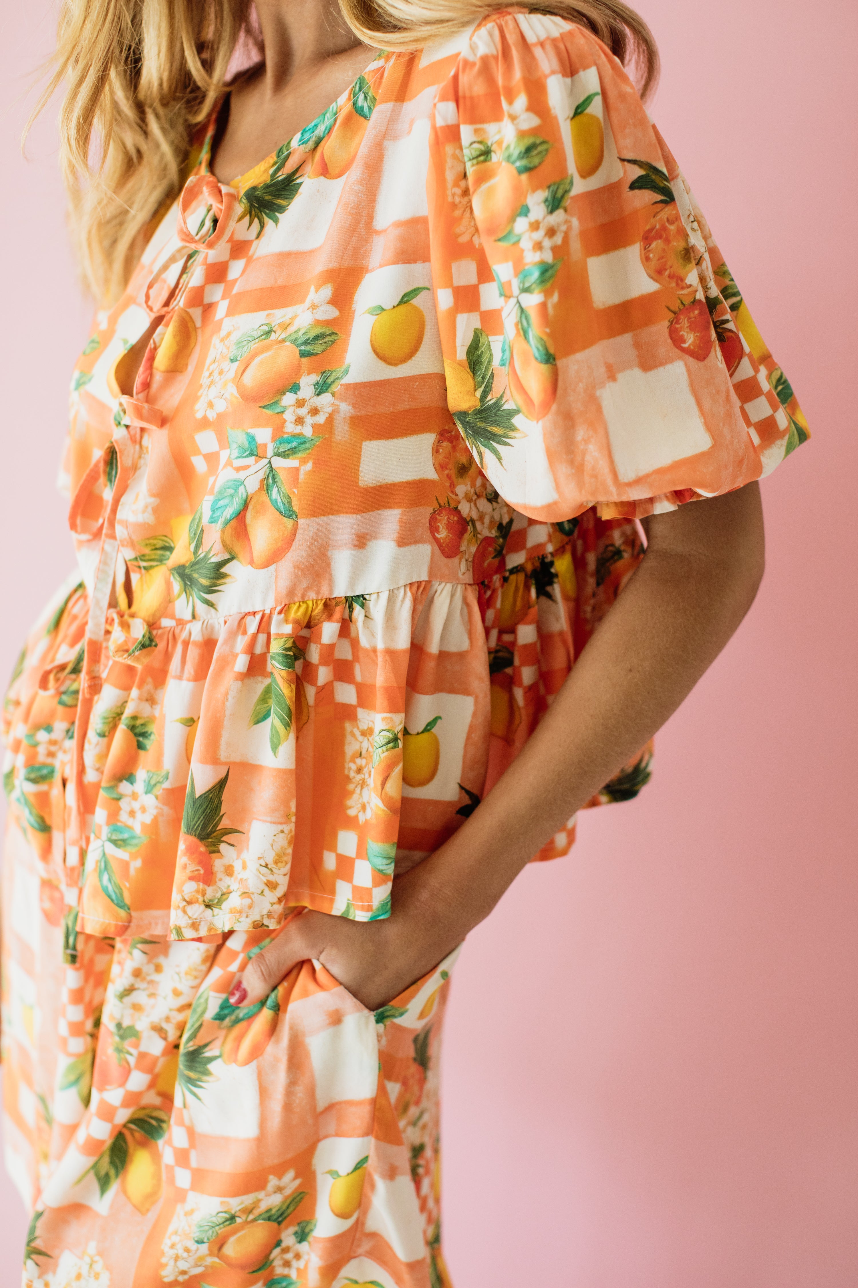 London Short Sleeve Top | Capri Citrus