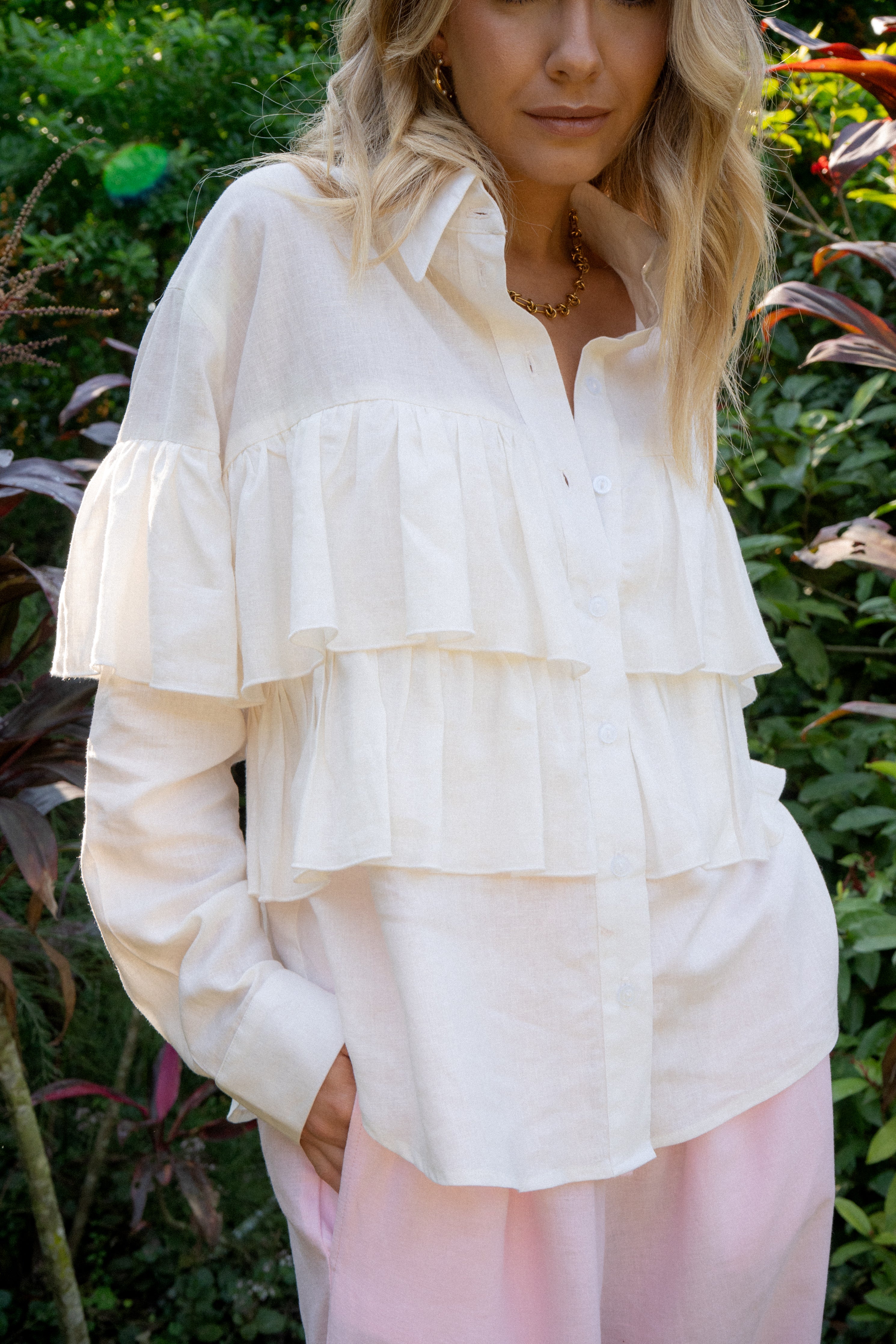 Elena Shirt | Milk White