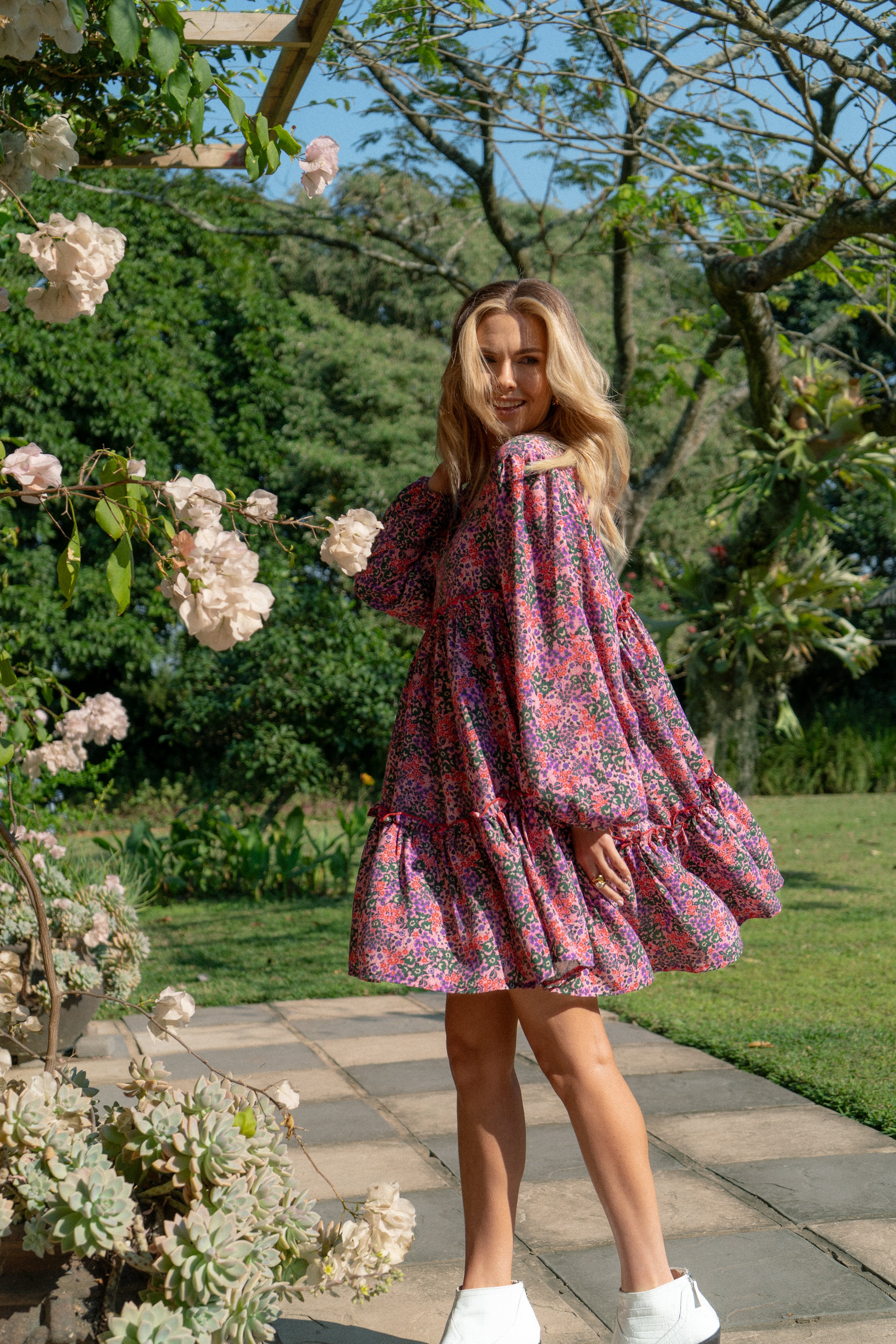 Beverly Dress | Pink Floral