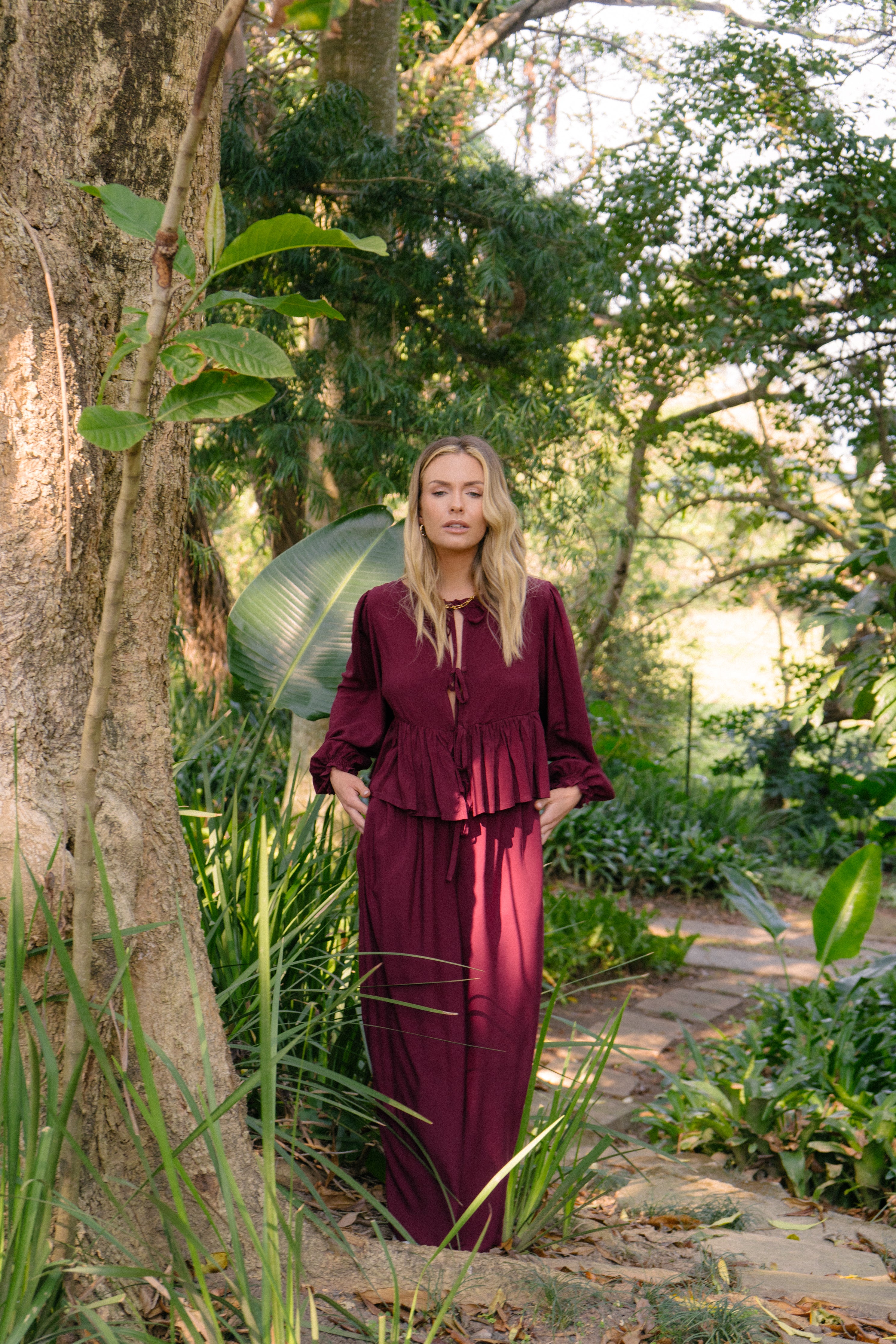 London Set Long | Maroon