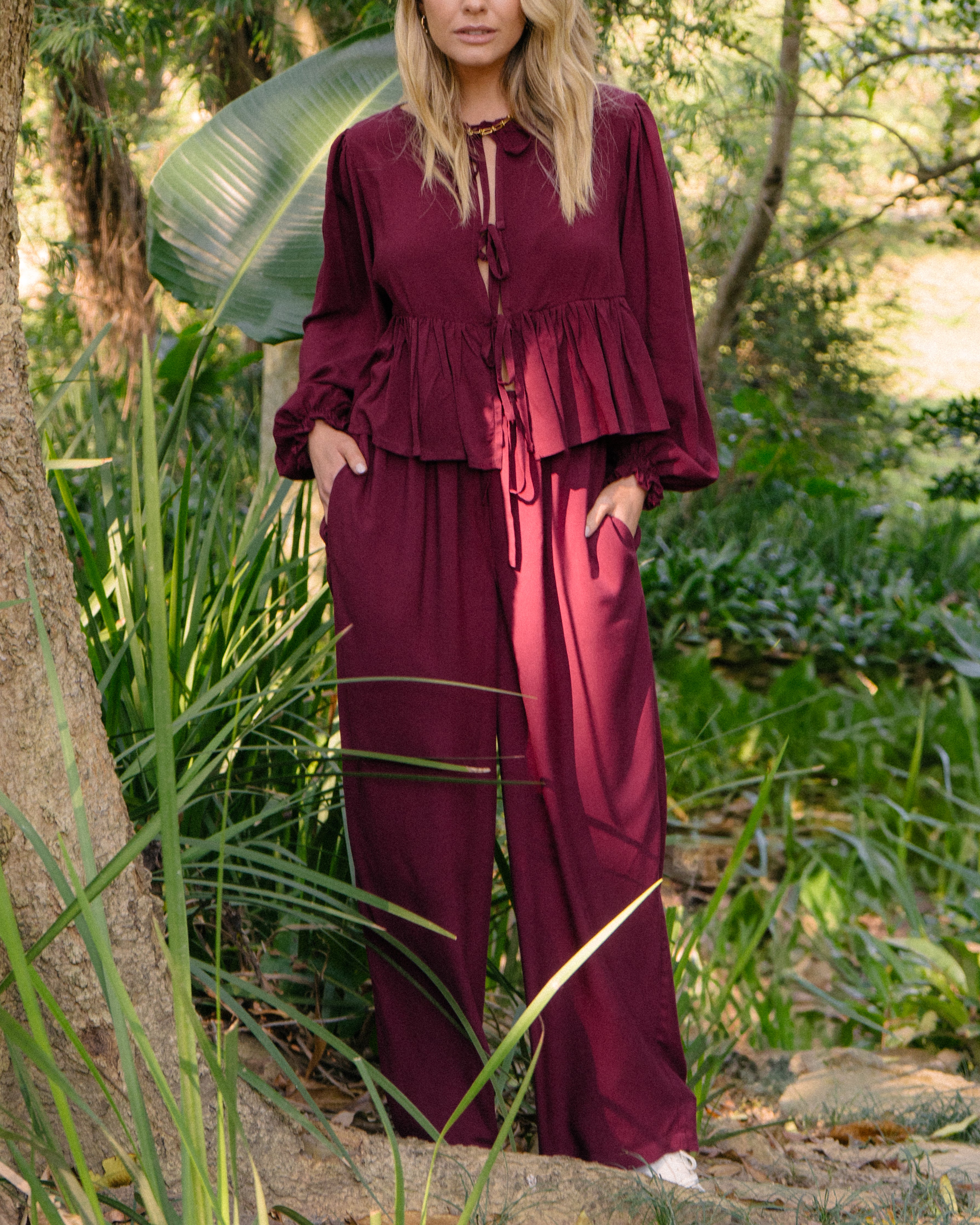 London Set Long | Maroon