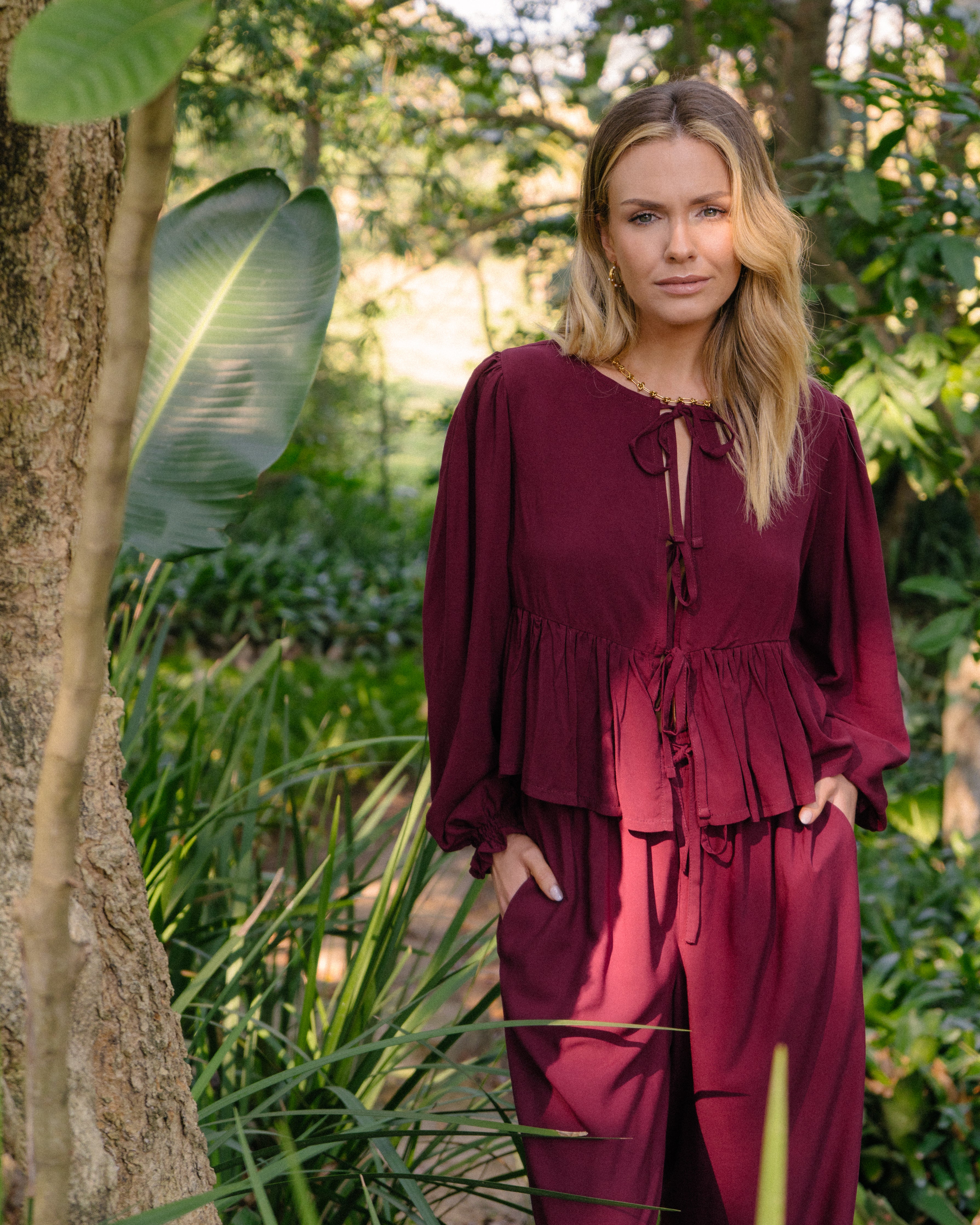 London Set Long | Maroon