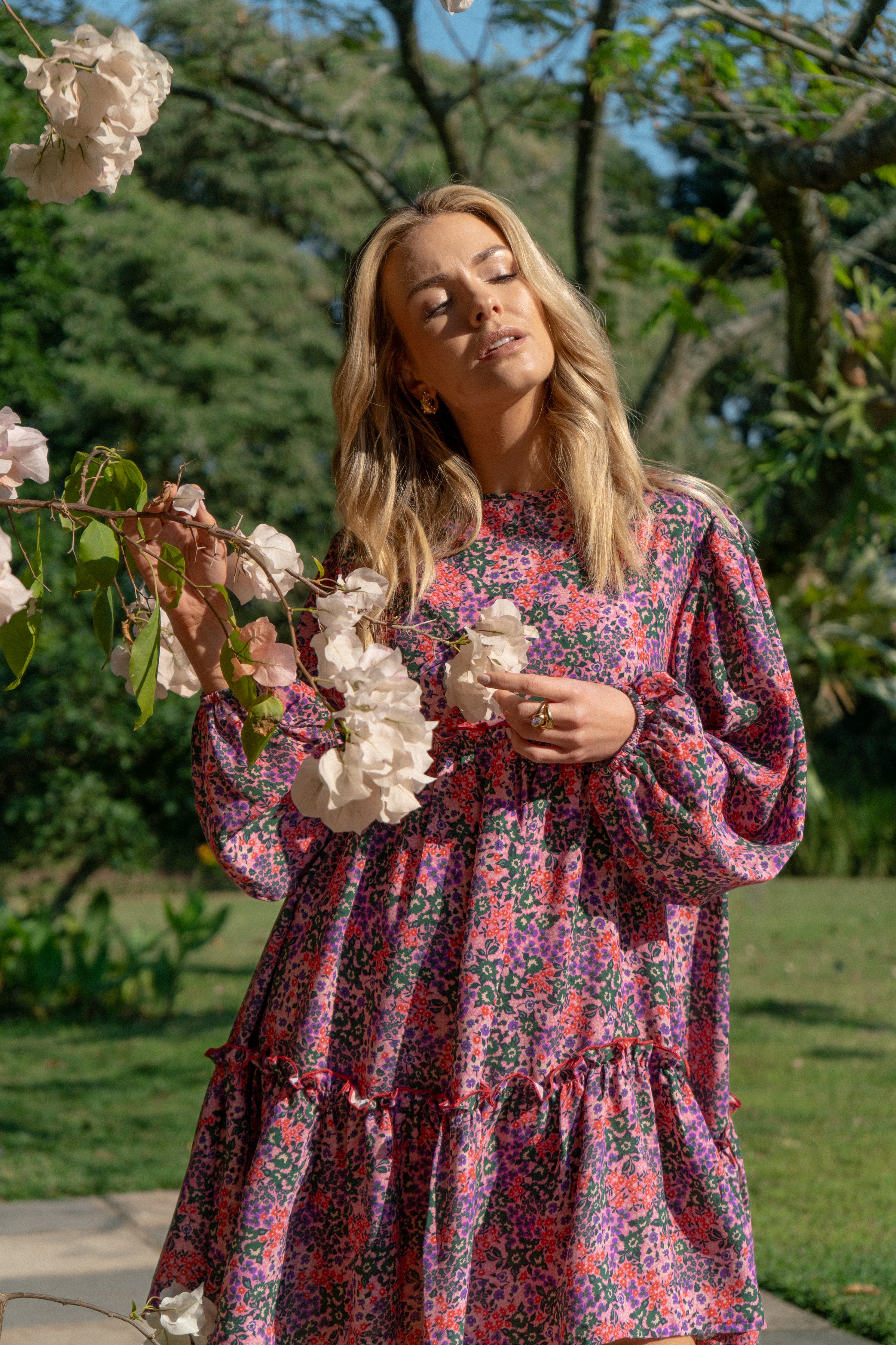 Beverly Dress | Pink Floral