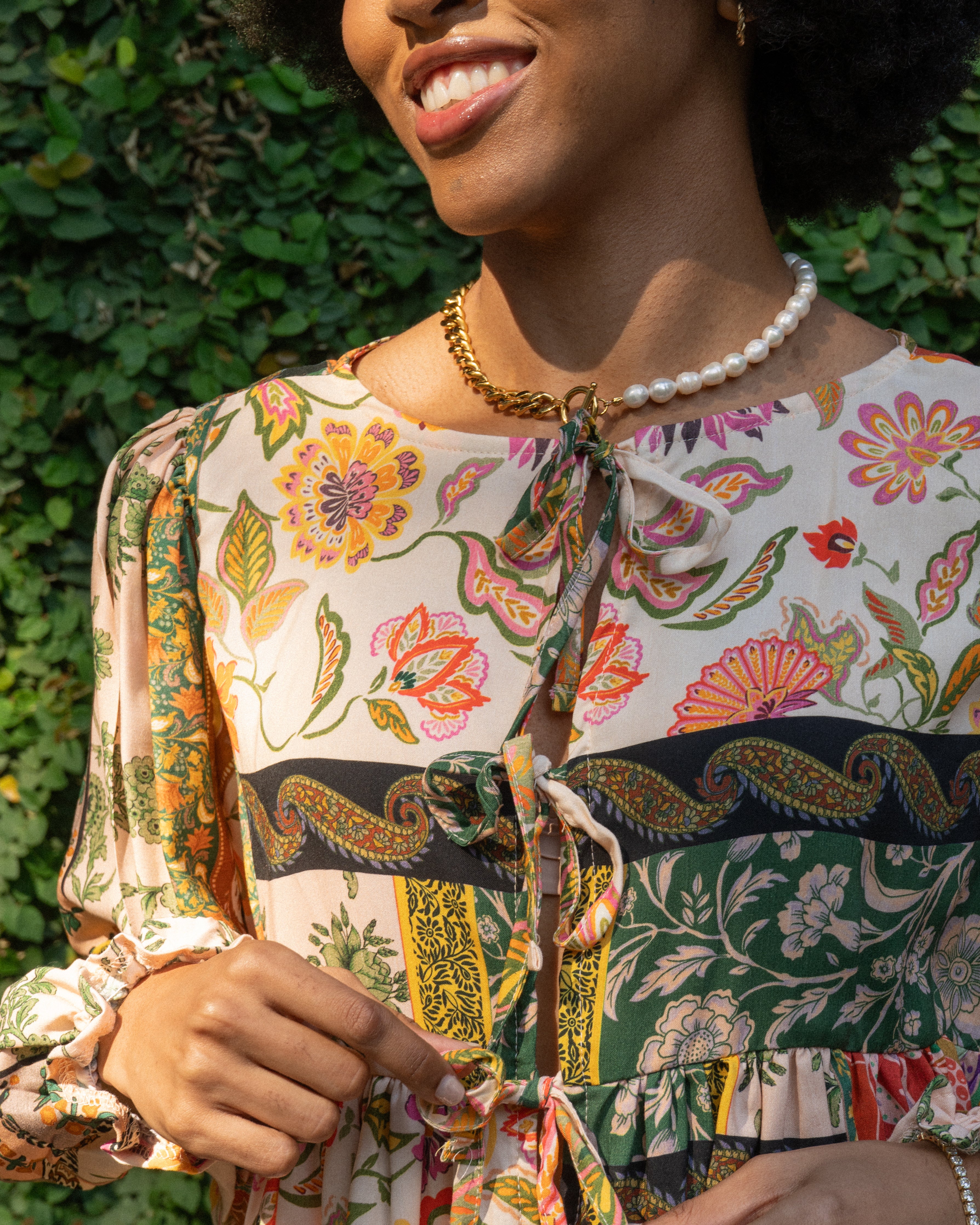 London Blouse Long Sleeve | Boho Floral