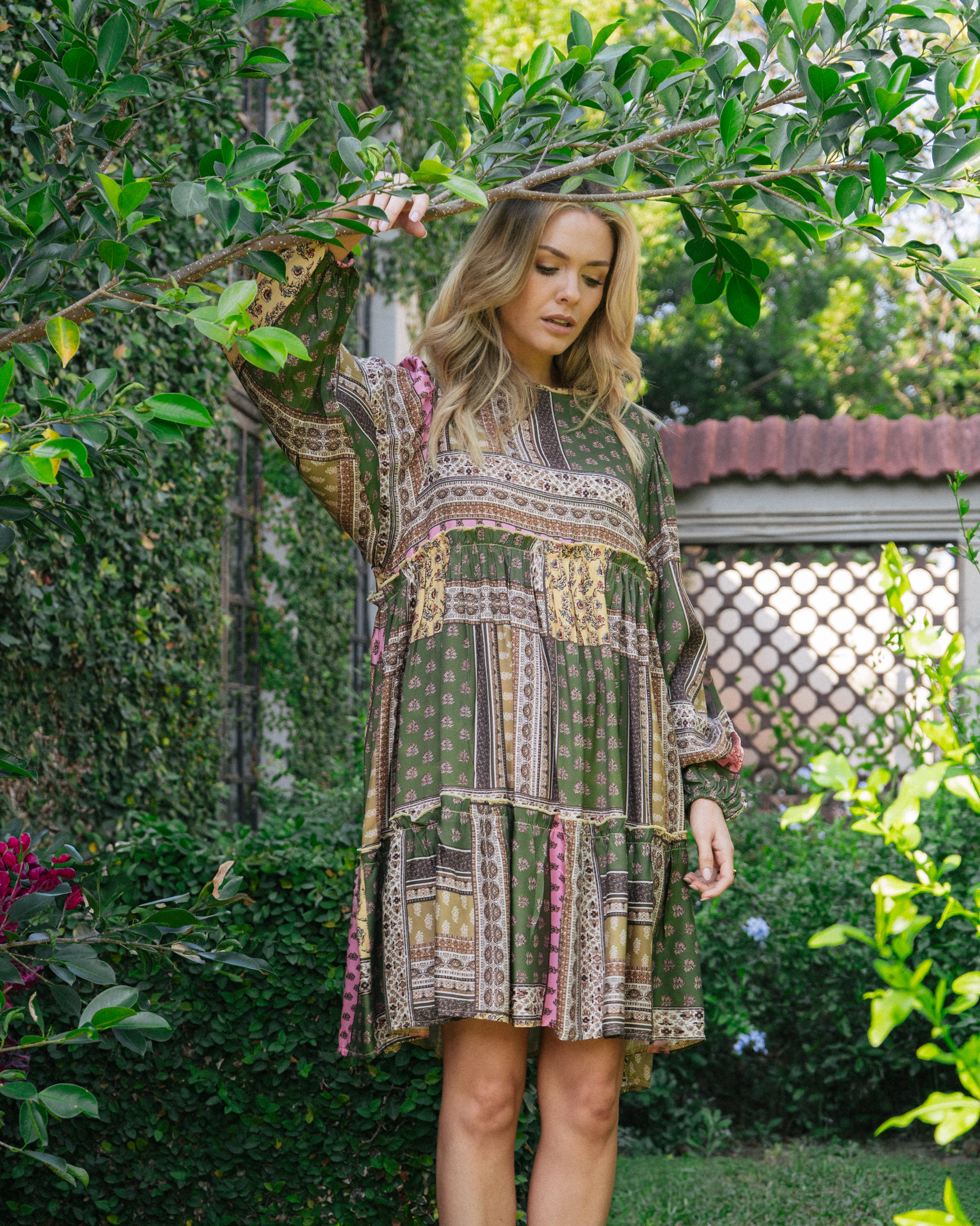 Beverly Dress | Olive Floral