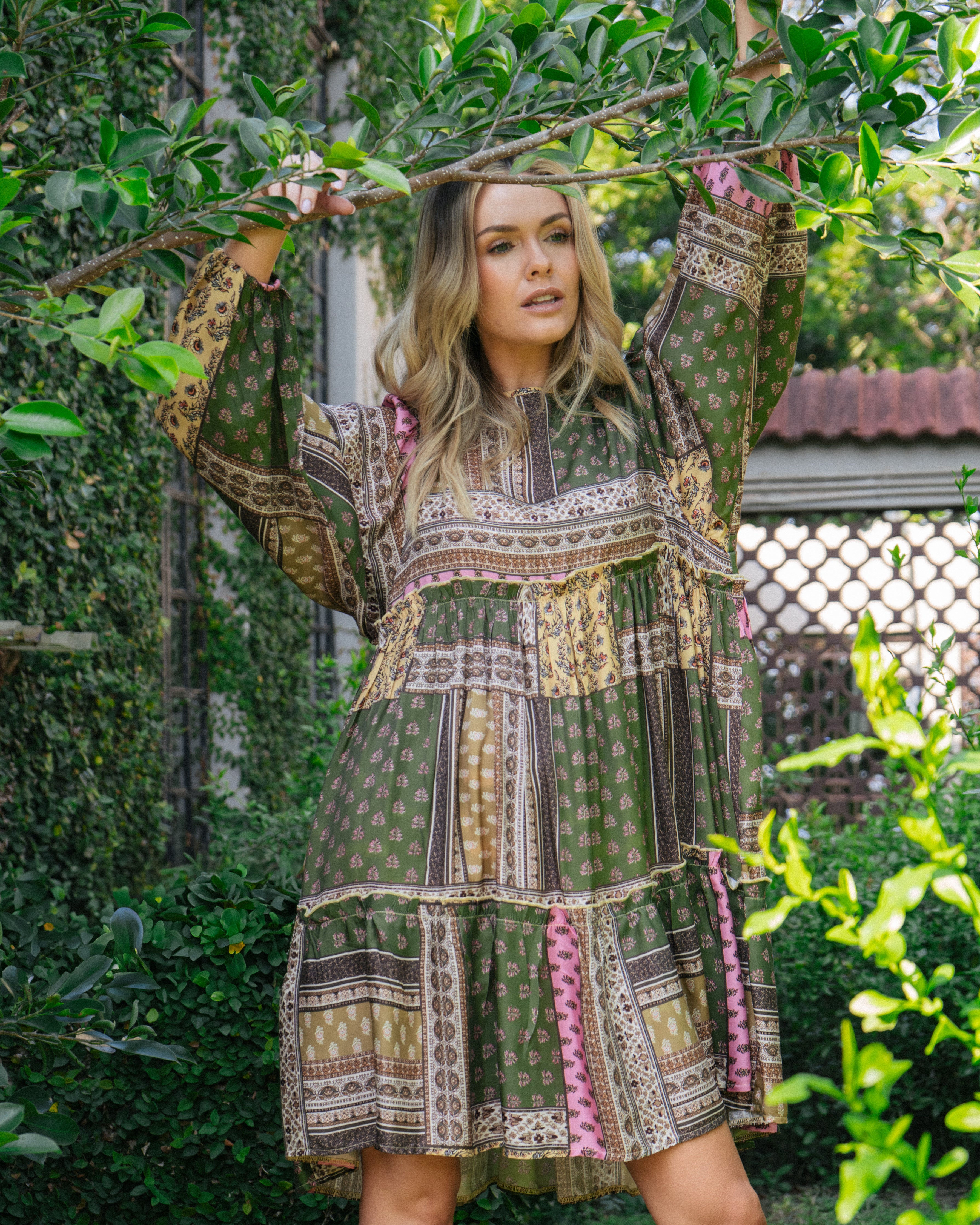 Beverly Dress | Olive Floral