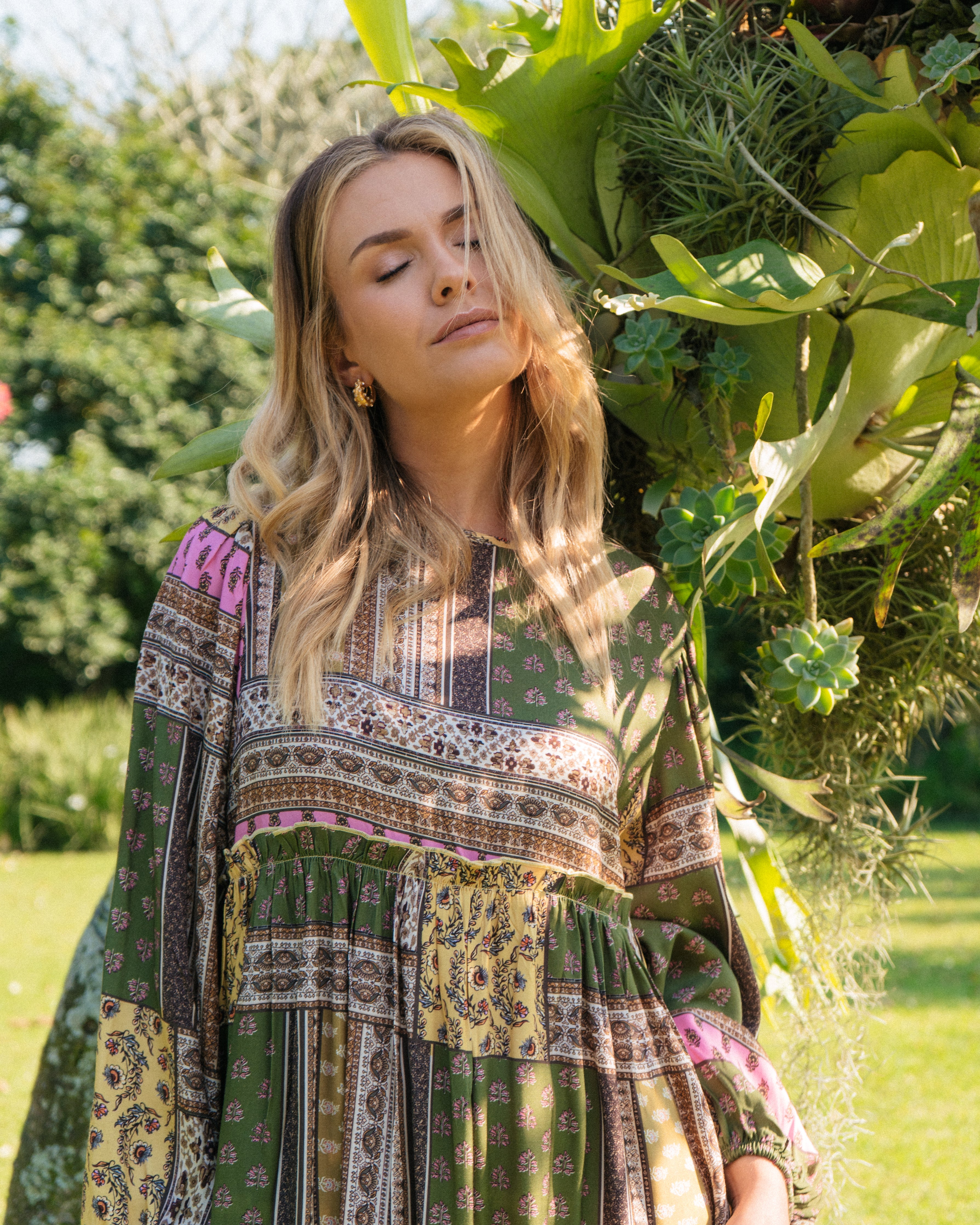 Beverly Dress | Olive Floral
