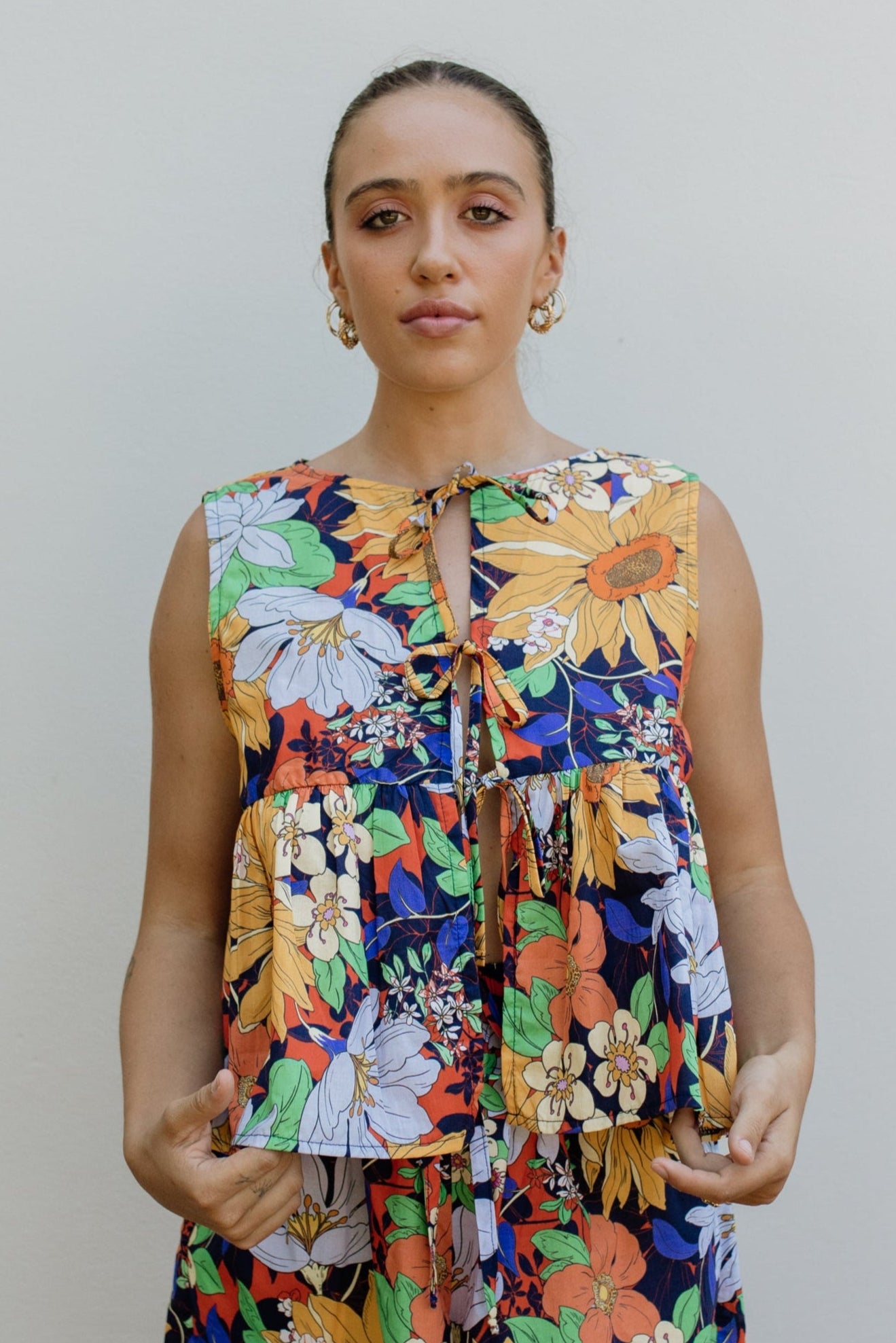 London Set Navy Floral