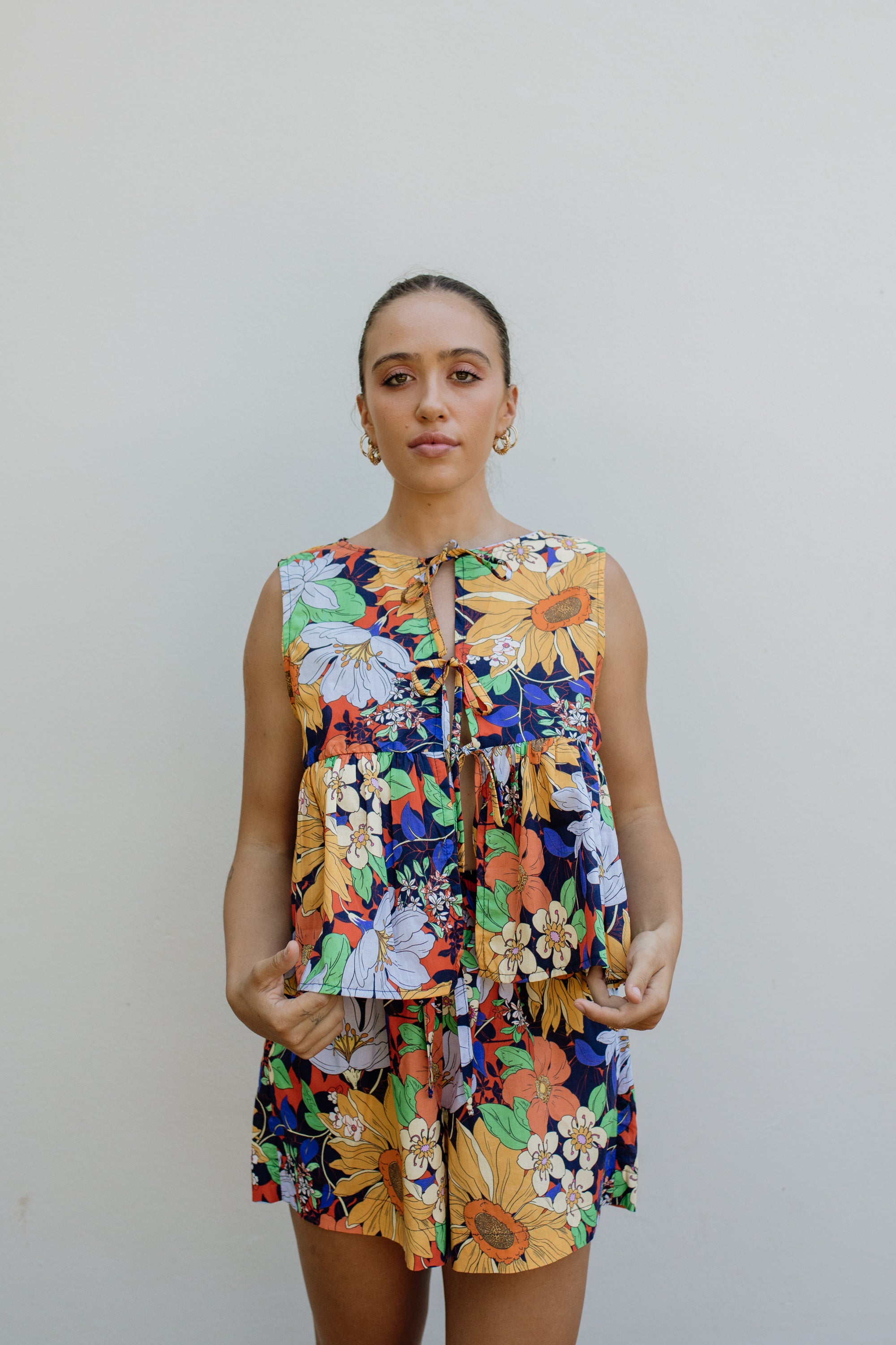 London Set Navy Floral