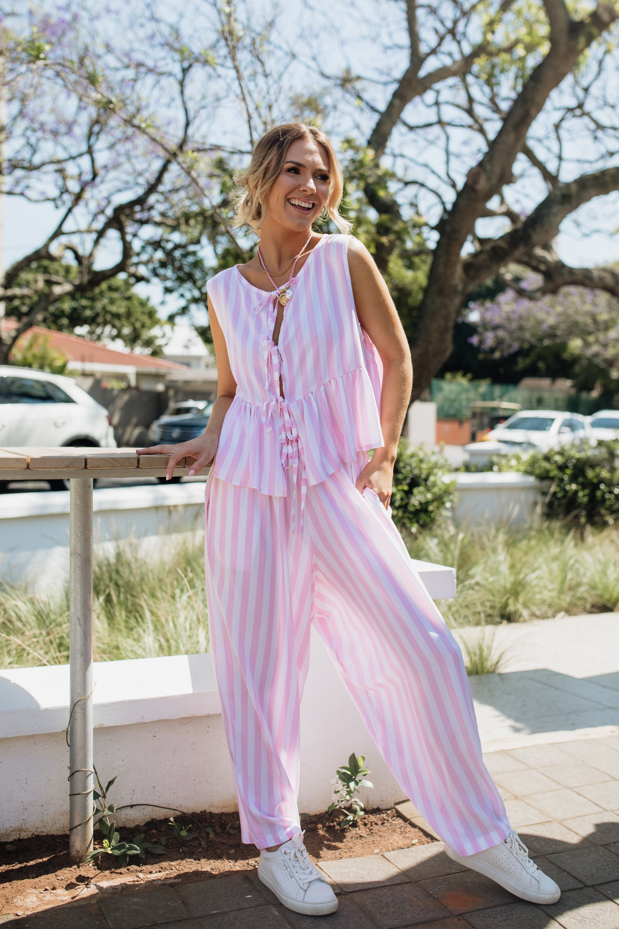 London Set | Pink Stripe