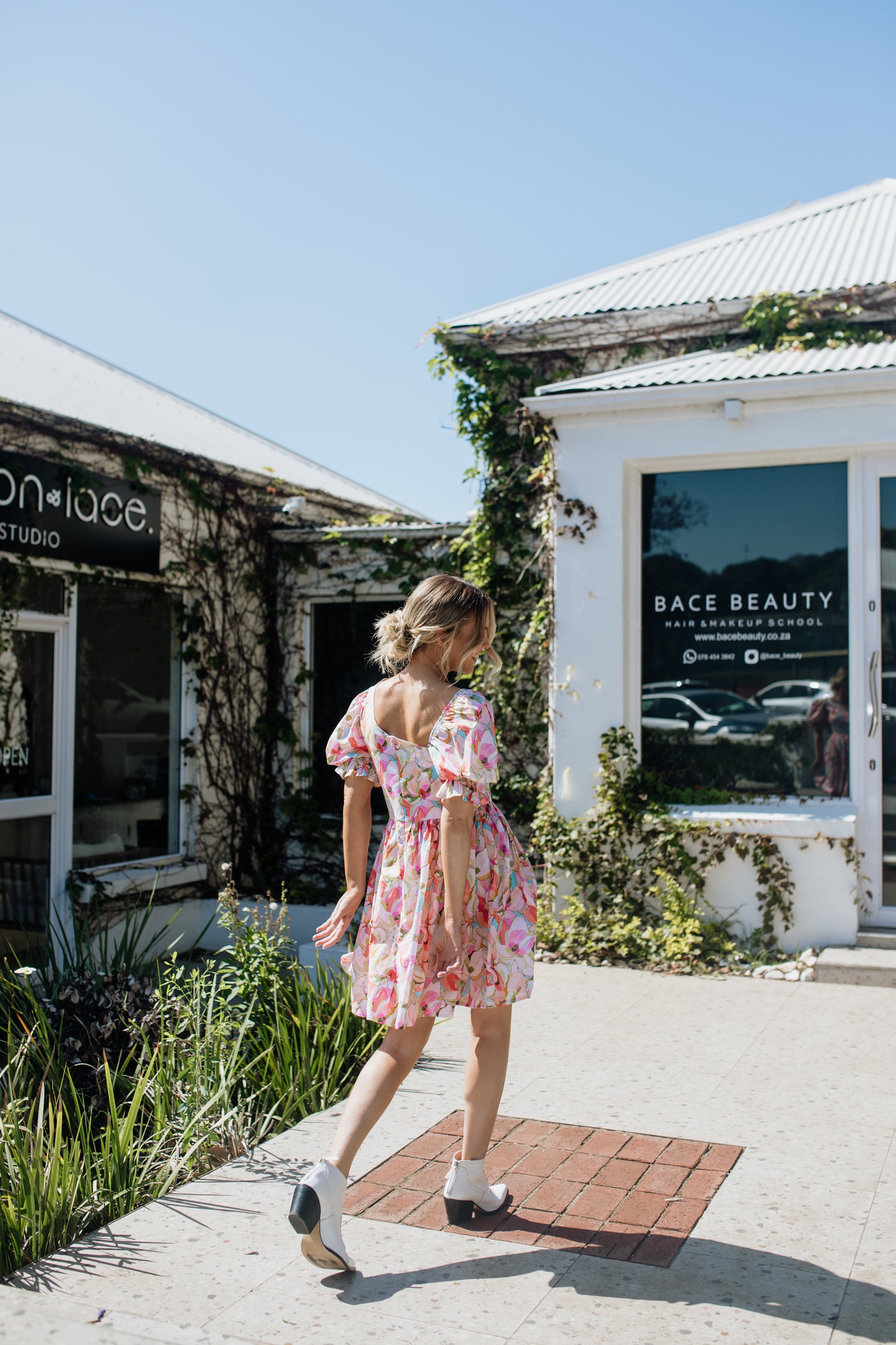 Courtney Dress | Botanical Orchid