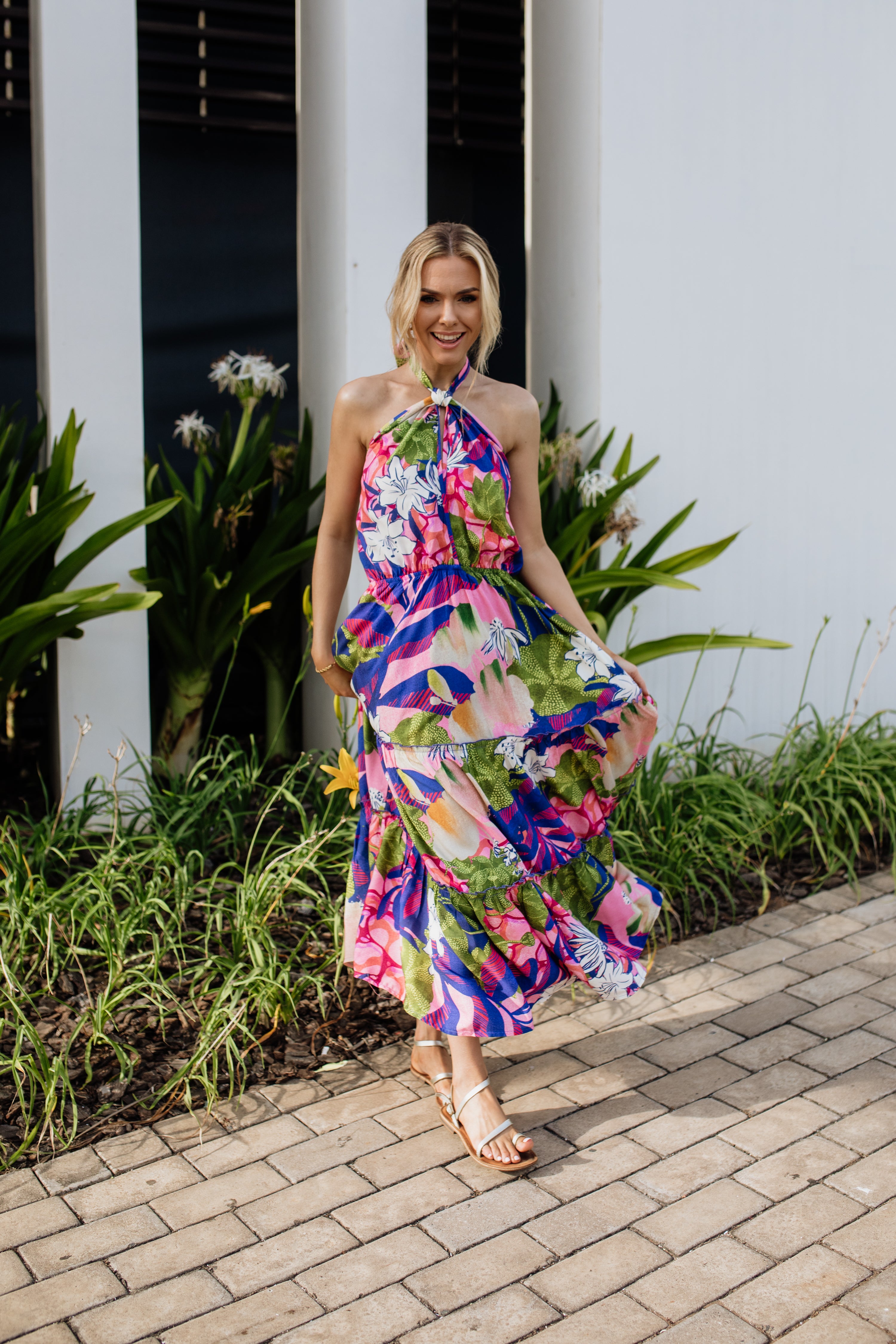 Nicola Halter Dress | Botanica Bloom