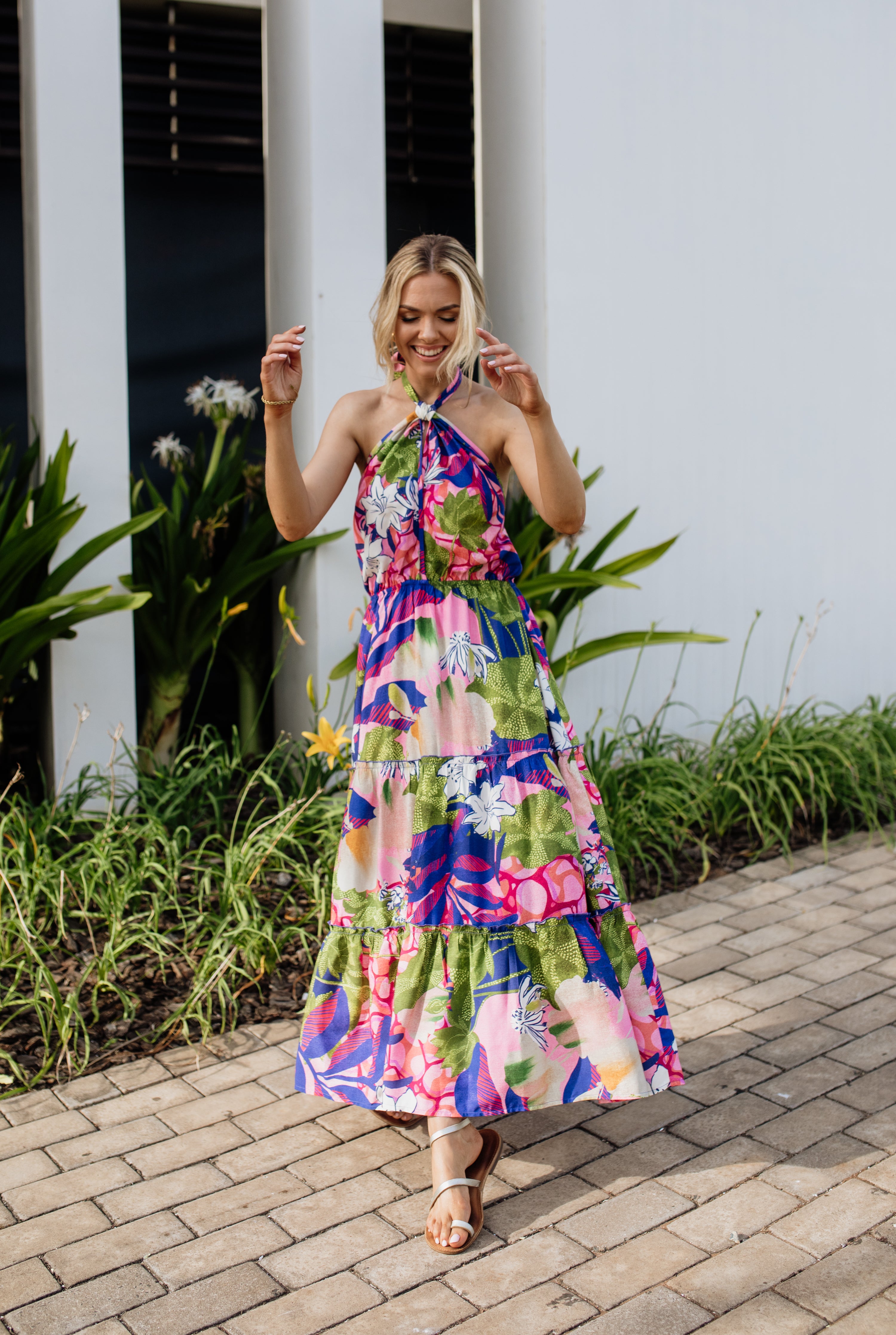 Nicola Halter Dress | Botanica Bloom