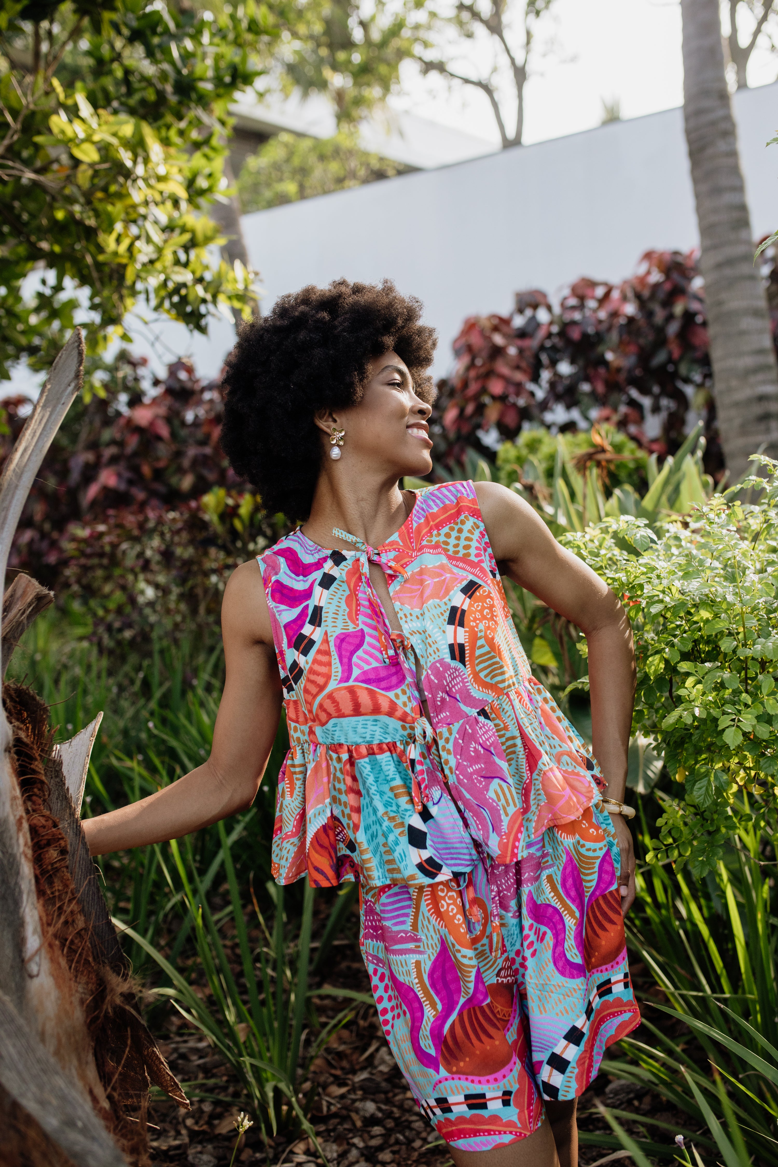 London Shorts | Leopard Oasis