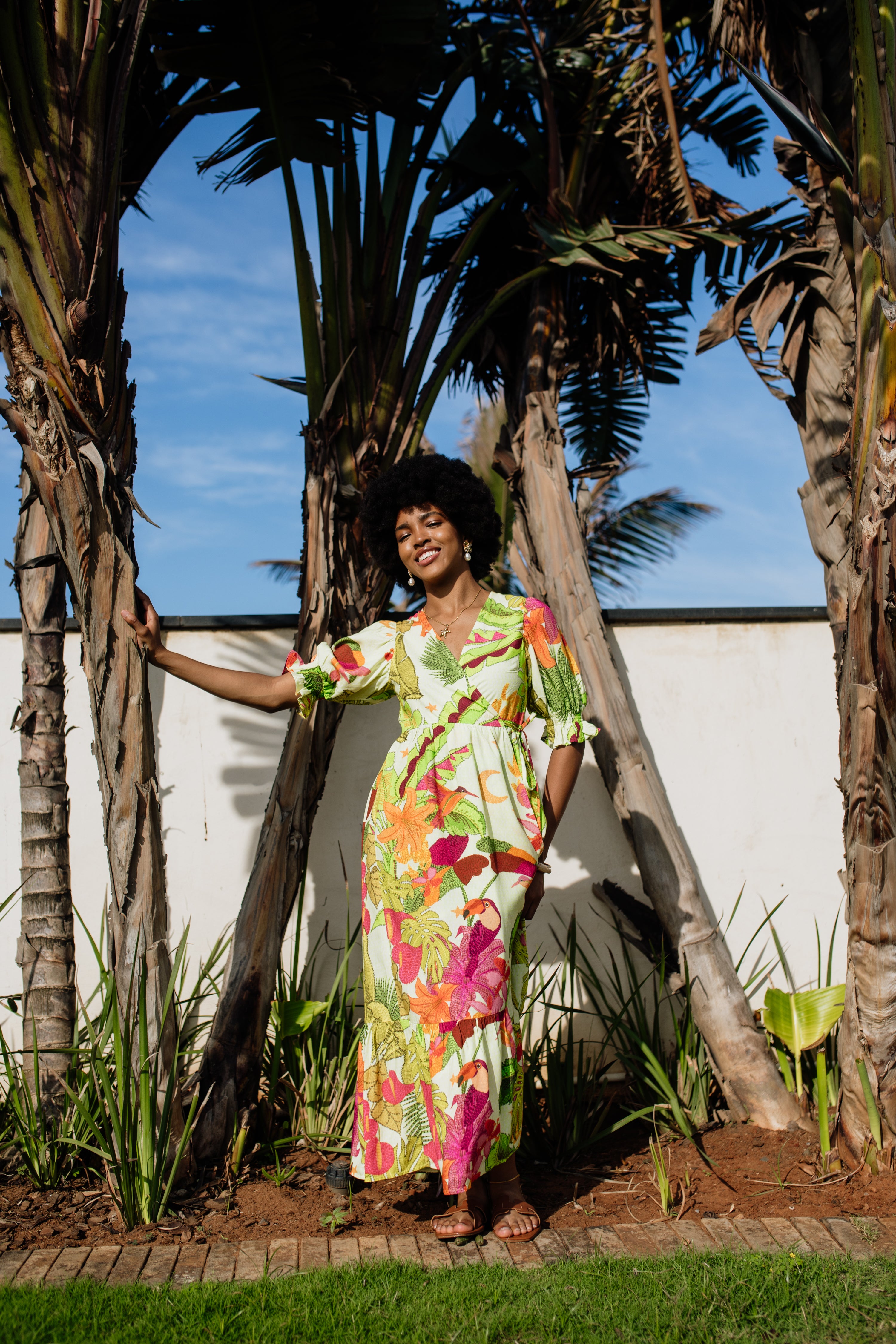 Giulia Wrap Dress | Rio Bloom