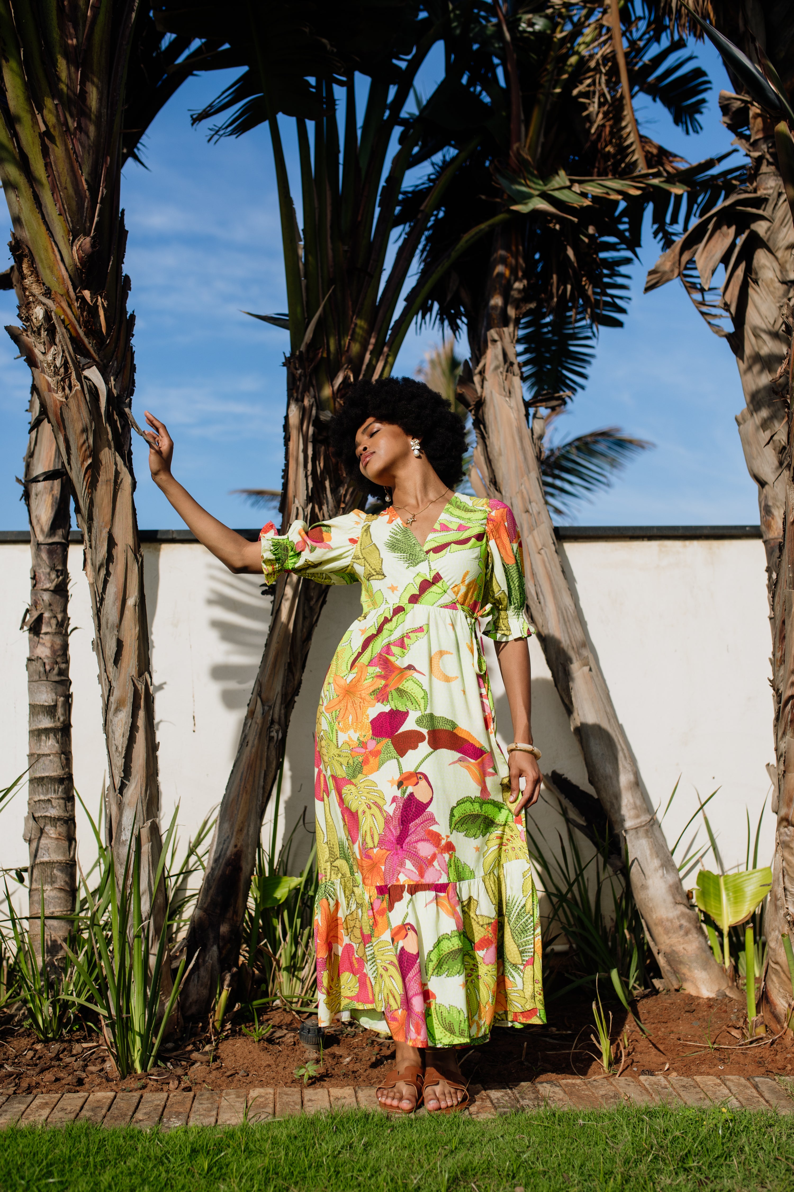 Giulia Wrap Dress | Rio Bloom