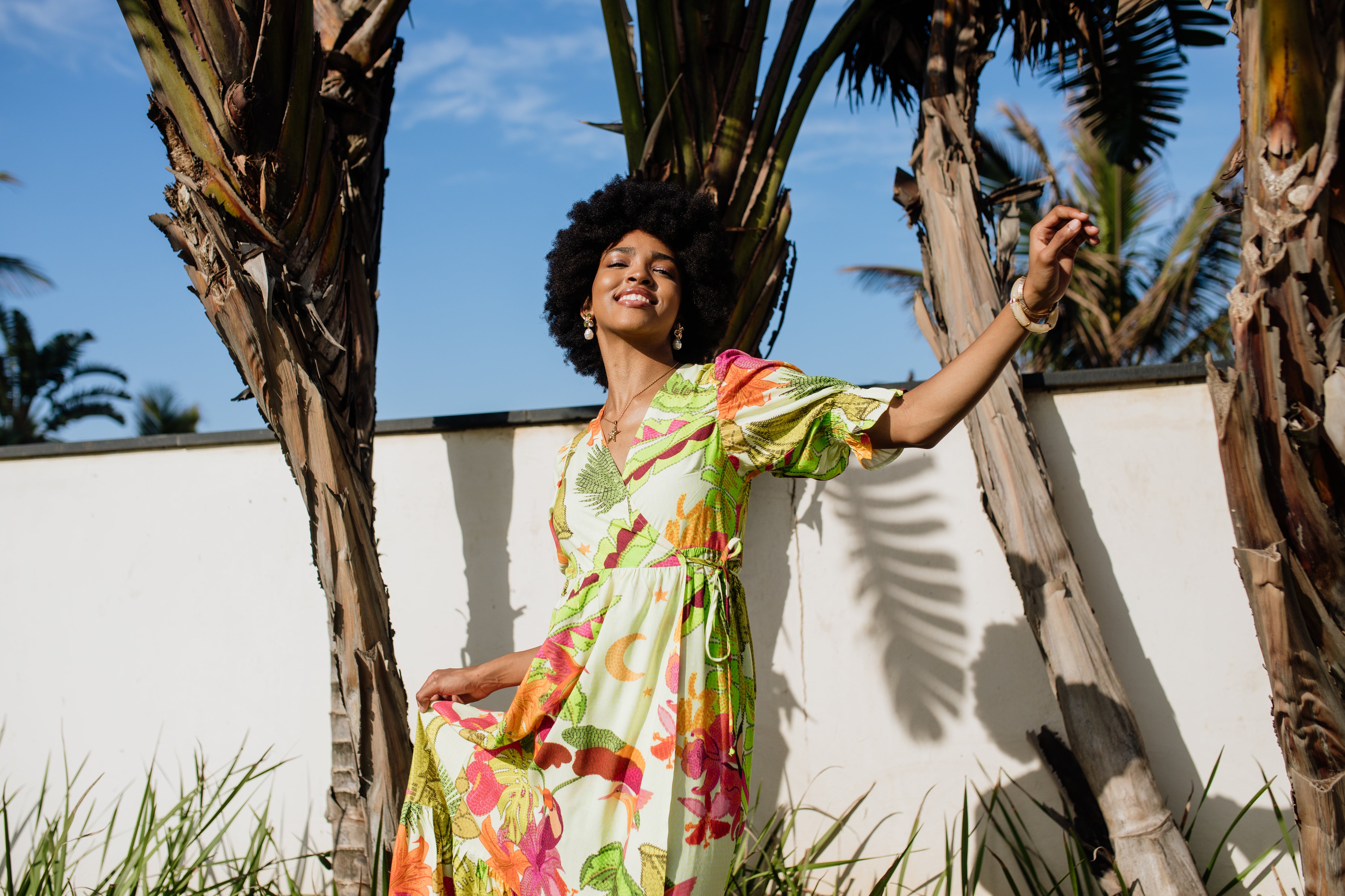 Giulia Wrap Dress | Rio Bloom