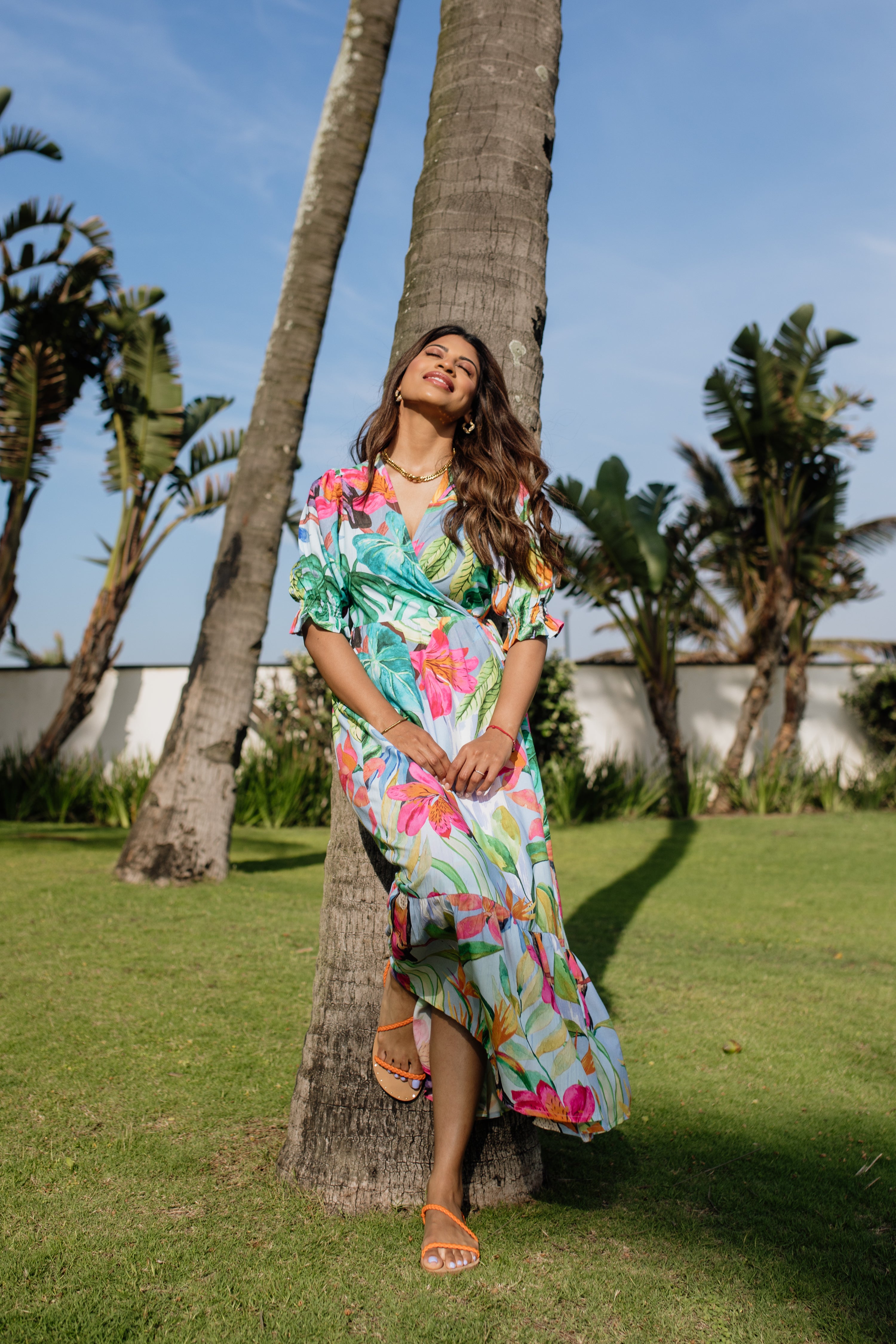 Giulia Wrap Dress | Toucan Sky