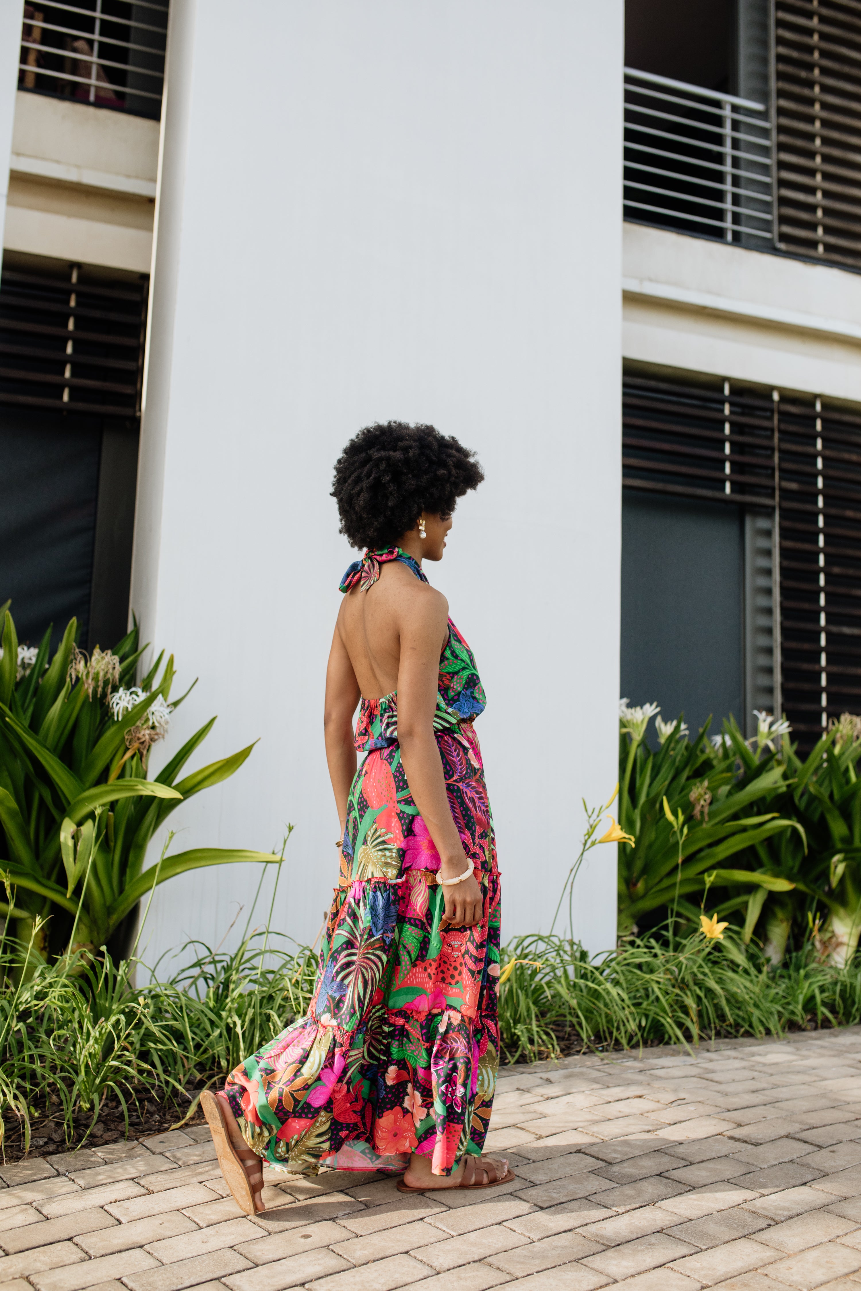 Nicola Halter Dress | Safari Palms
