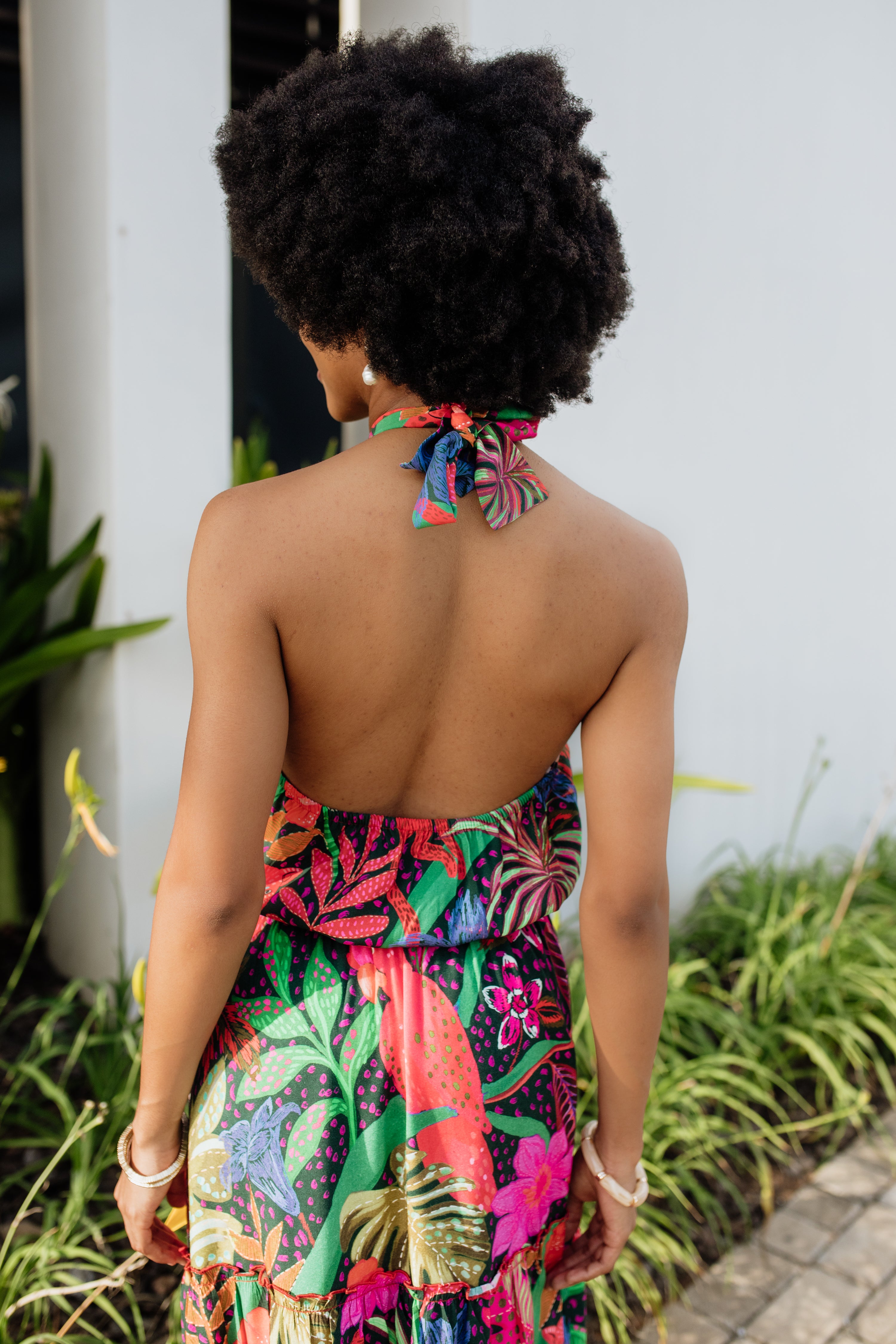 Nicola Halter Dress | Safari Palms