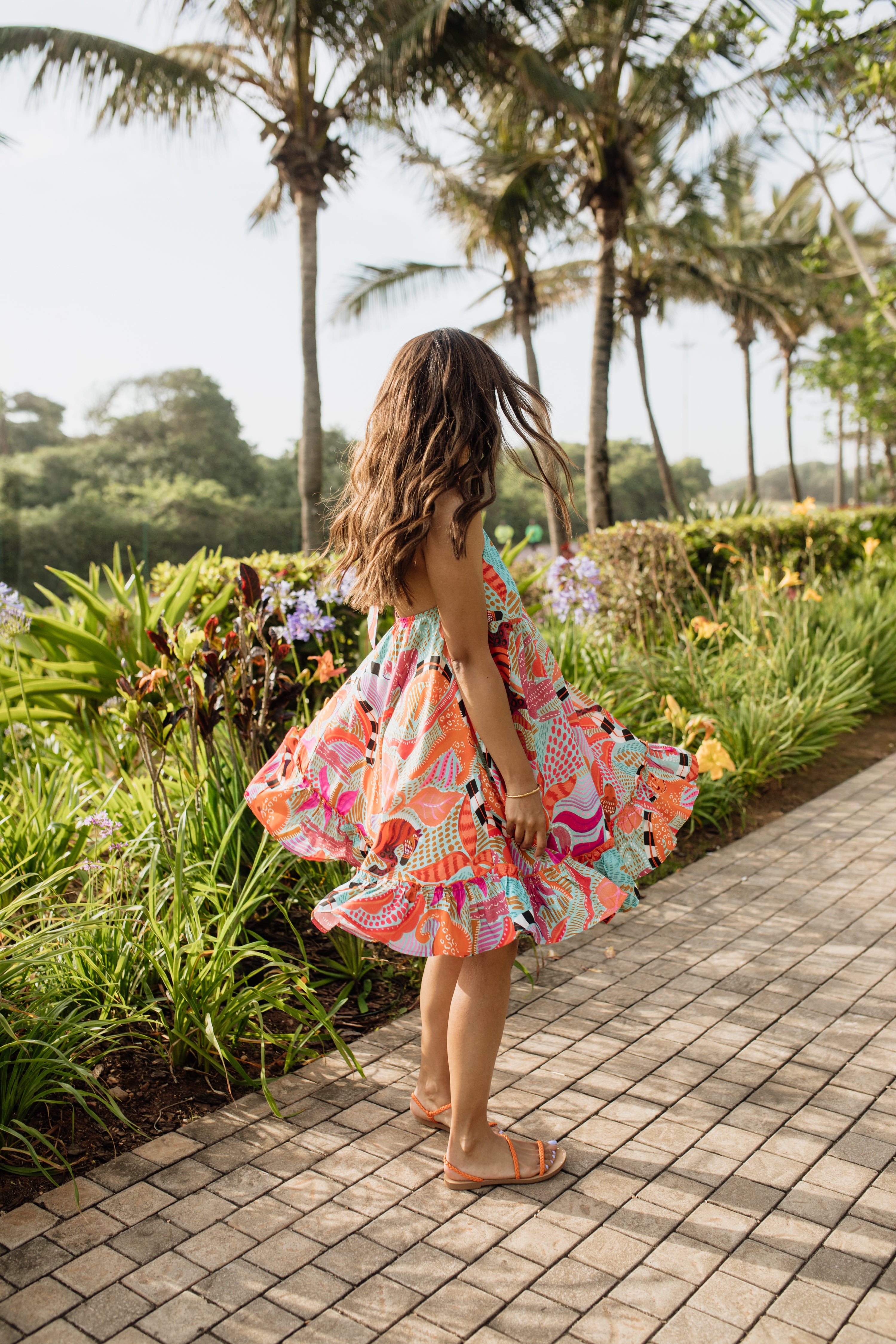 Palma Dress | Leopard Oasis