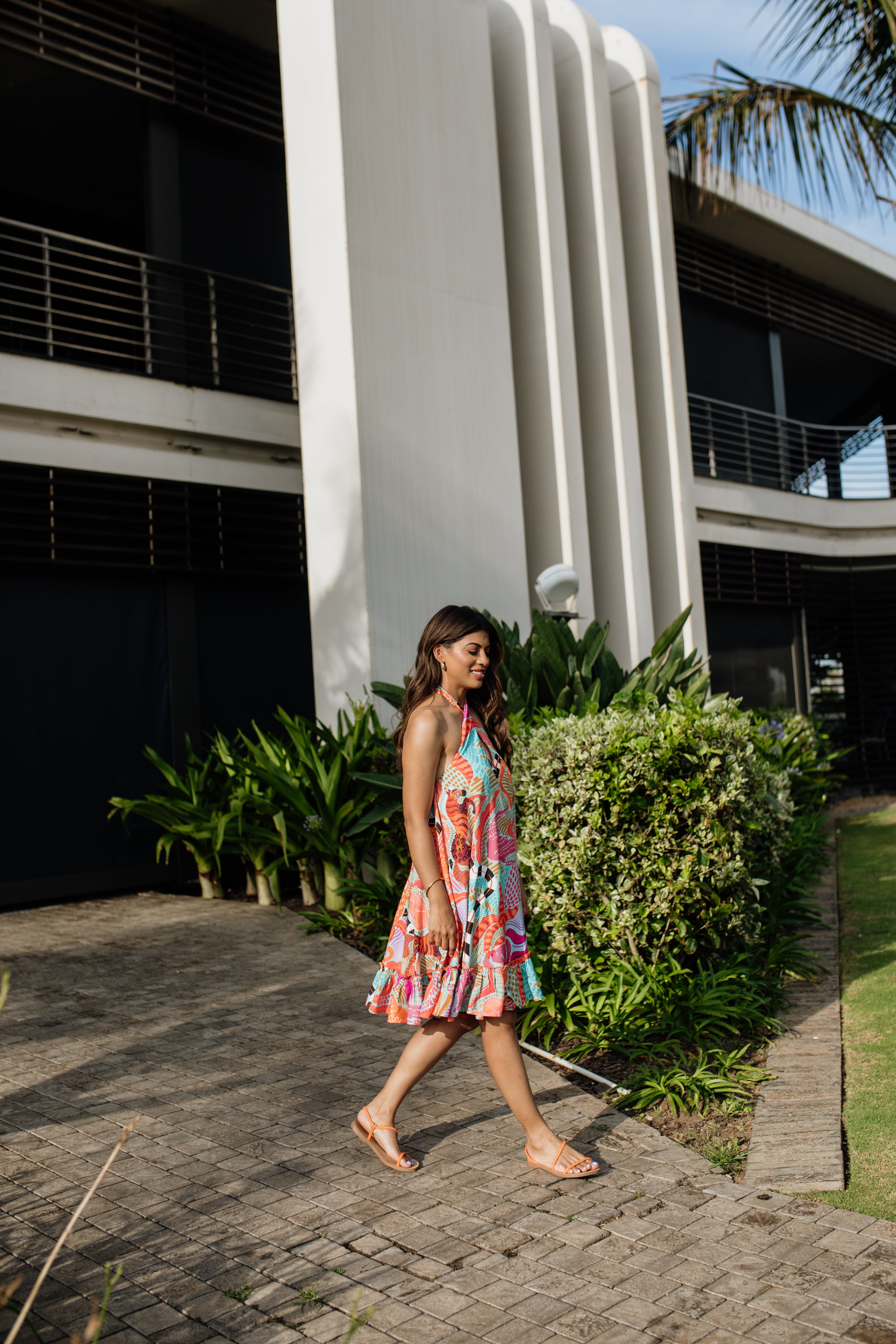 Palma Dress | Leopard Oasis