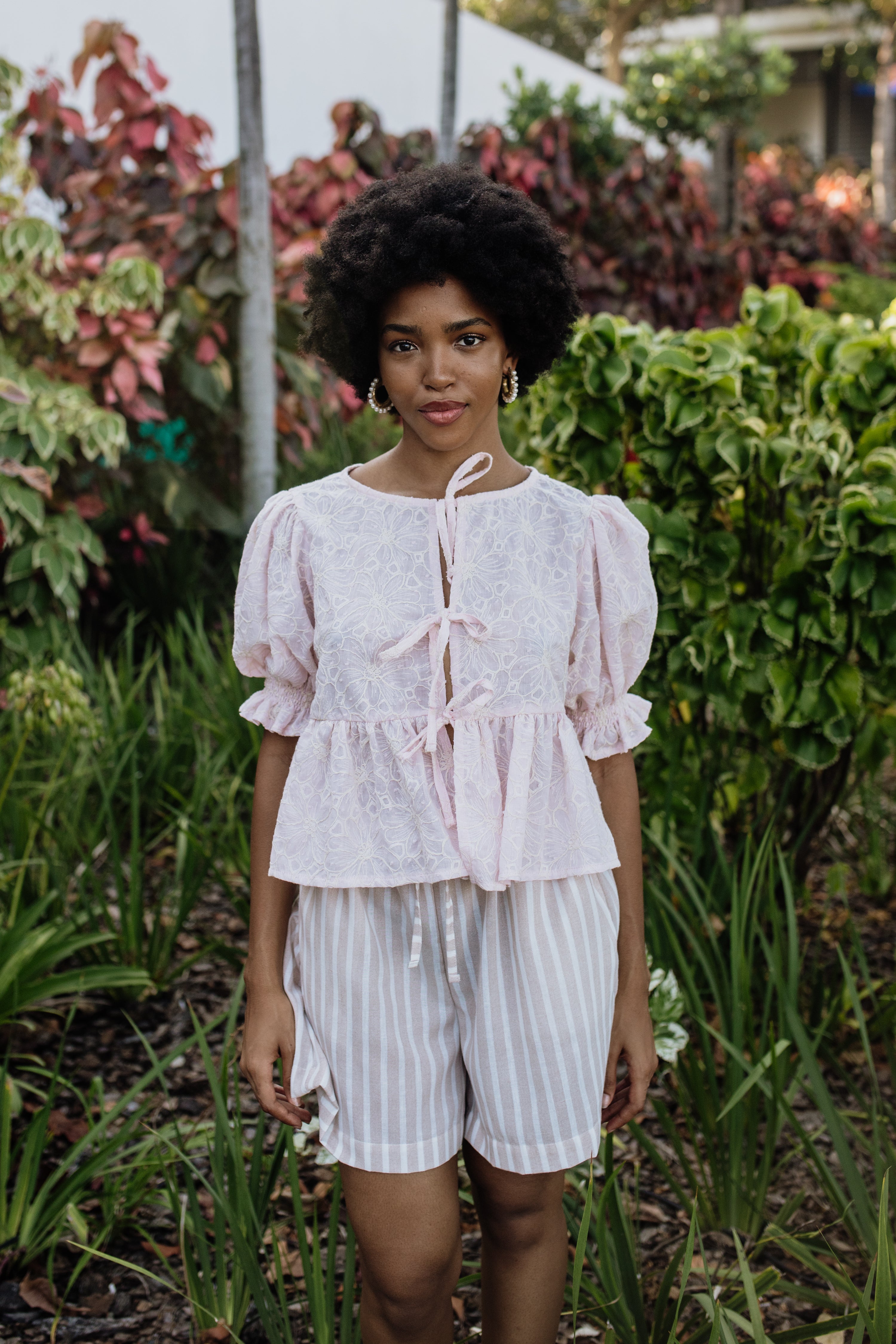 London Short Sleeve Top | Baby Pink