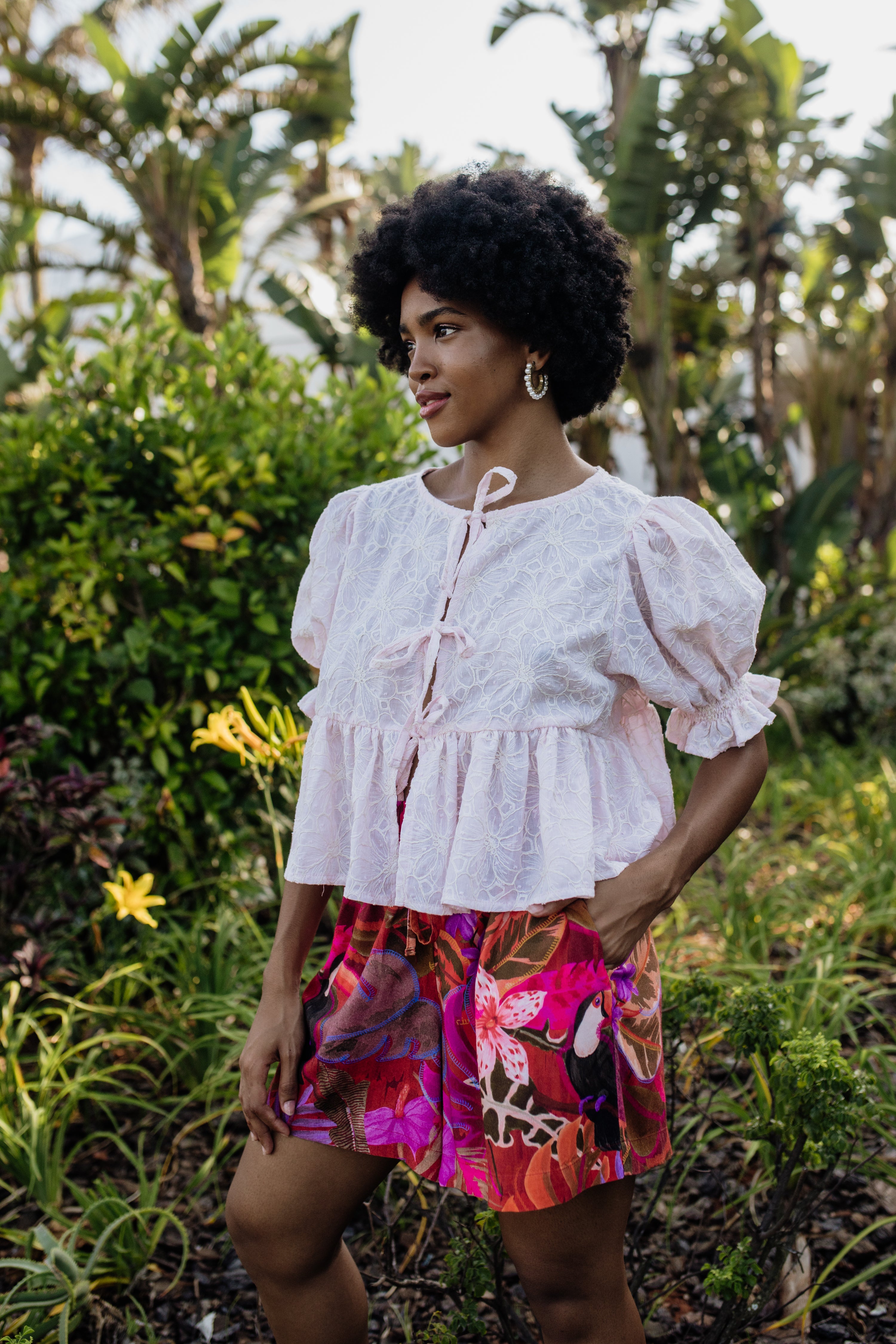 London Short Sleeve Top | Baby Pink