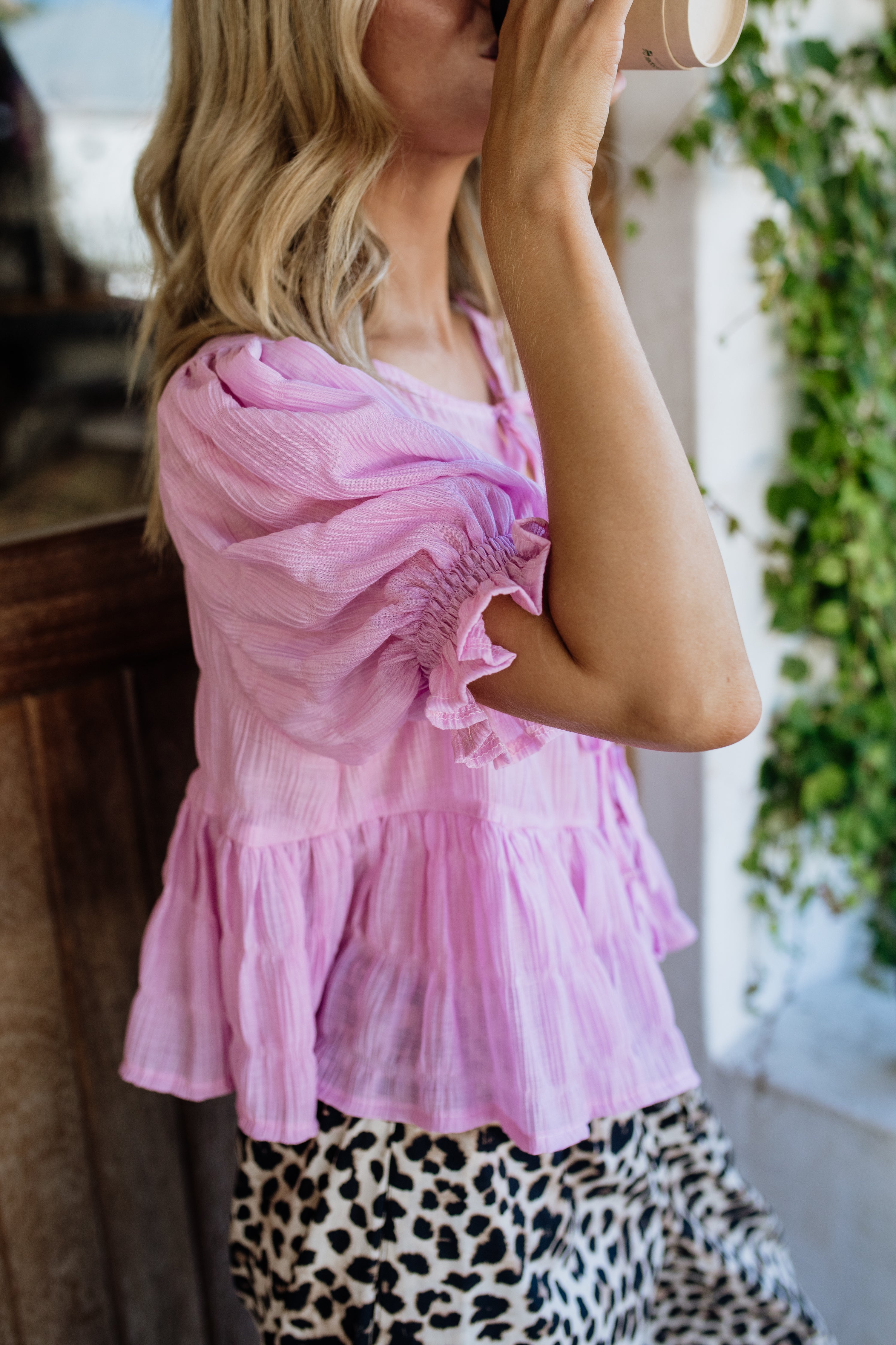 London Short Sleeve Top | Lilac