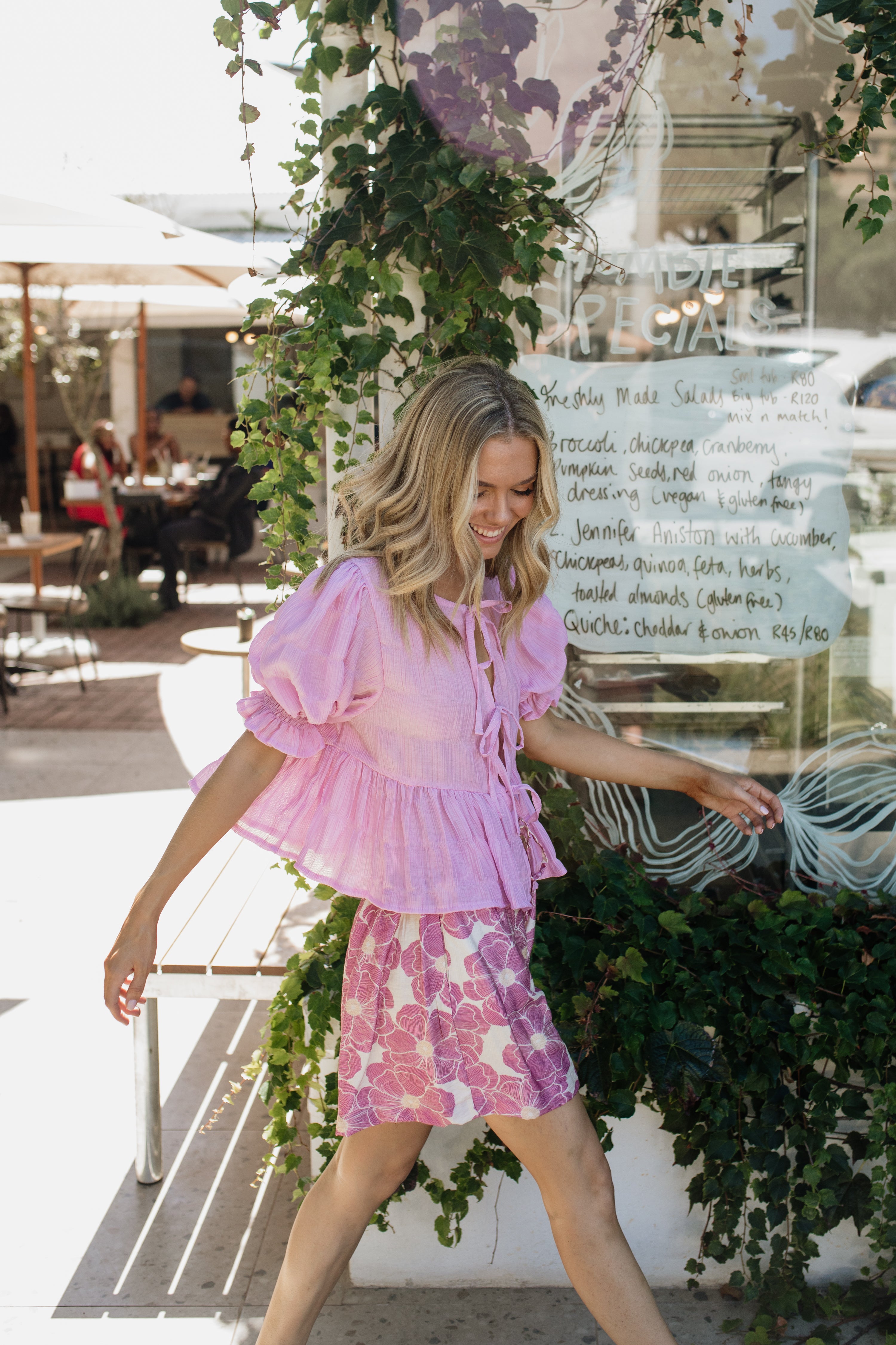 London Short Sleeve Top | Lilac