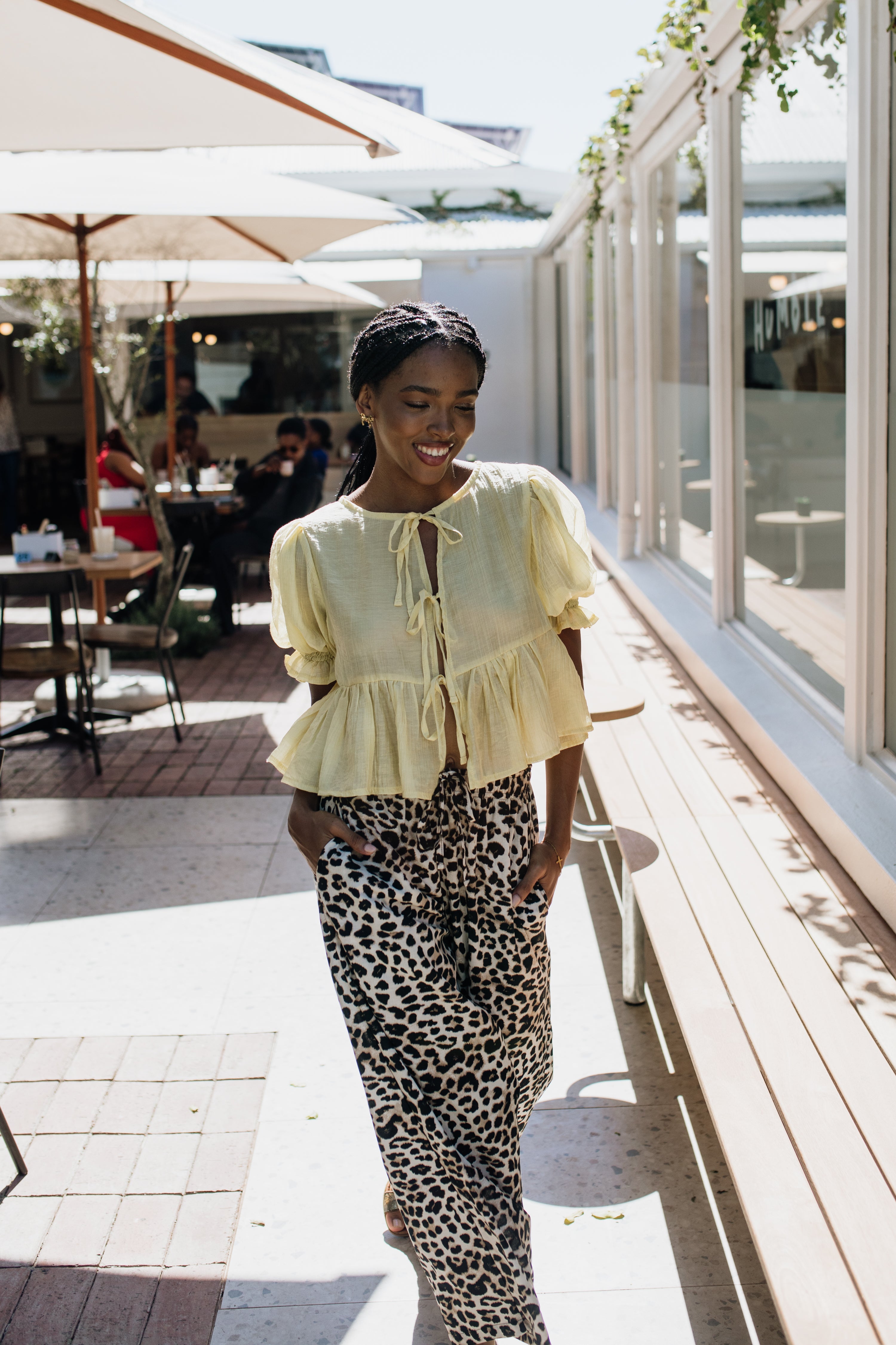 London Short Sleeve Top | Baby Yellow